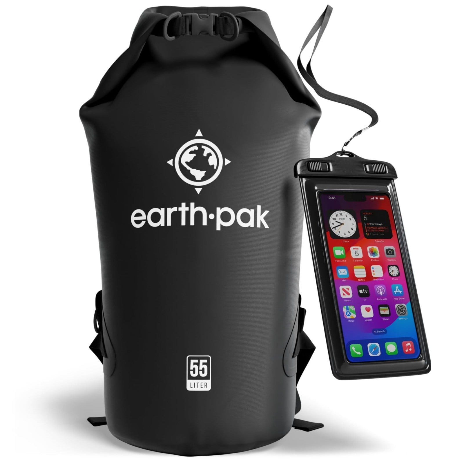 Waterproof Phone Pouch 2 Pack   Floatable IPX8 Case for 7" Phones, Lanyard, Dry1