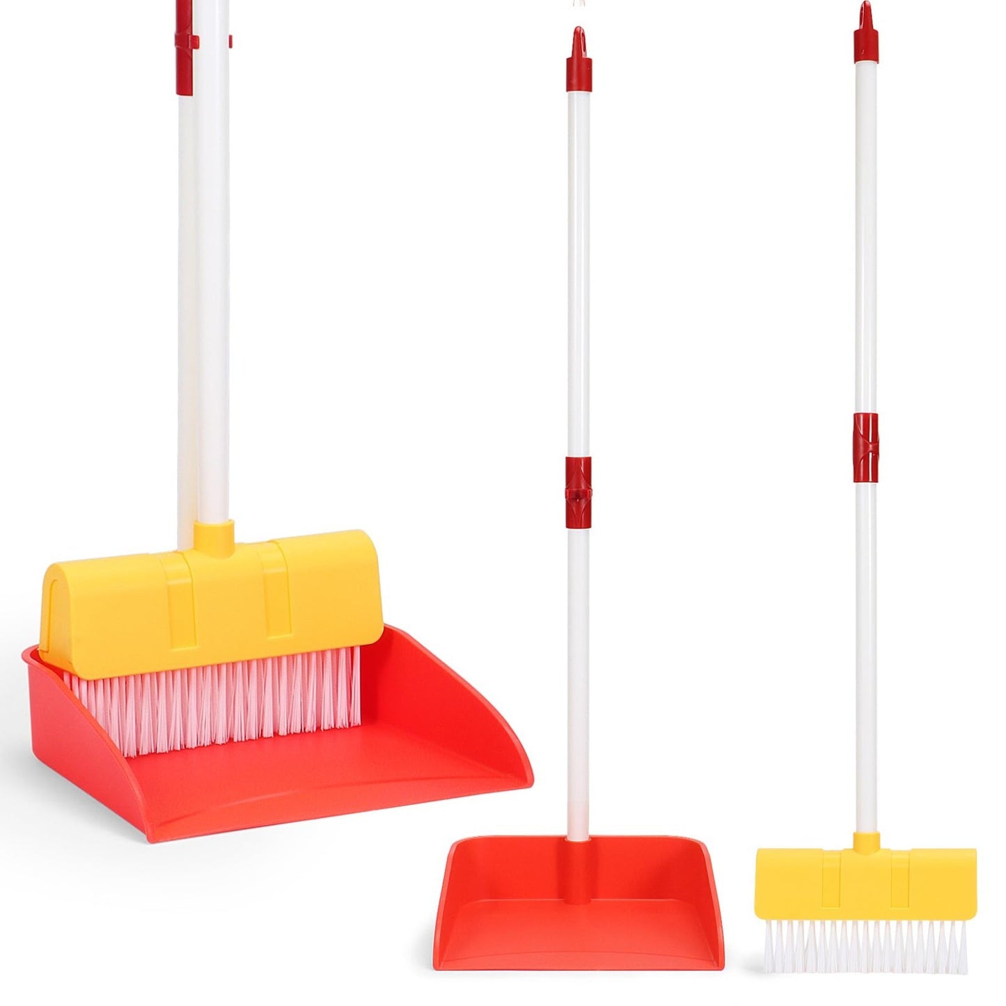 Kids Cleaning Toy Set - Broom & Dustpan for Toddlers, 2PCS Role Play Chores, Age1