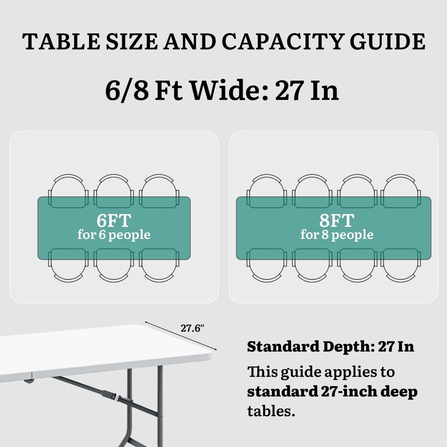 **Optimized eBay Title:**  Portable 6ft Heavy-Duty Folding Table with Handle -7
