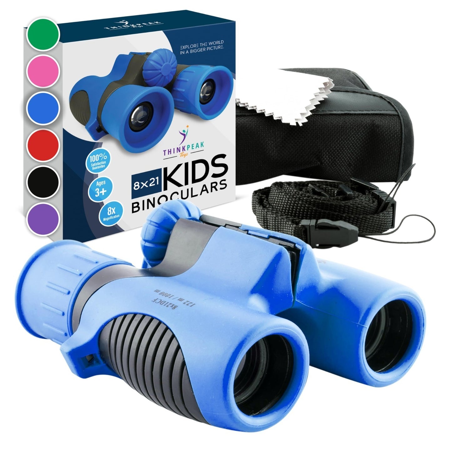 Compact Blue Binoculars for Kids 3 12   STEM Outdoor Adventure Toy for Bird Watc1