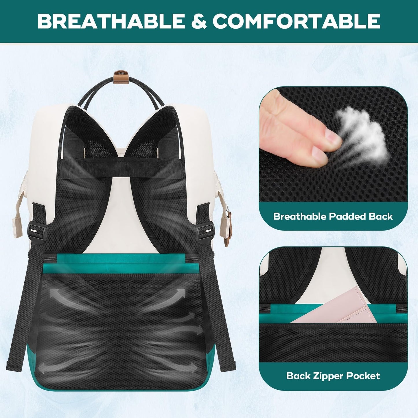 Insulated Cooler Backpack - 36 Can Leakproof Bag, Keeps Food Cold 16H, Ergonomic5