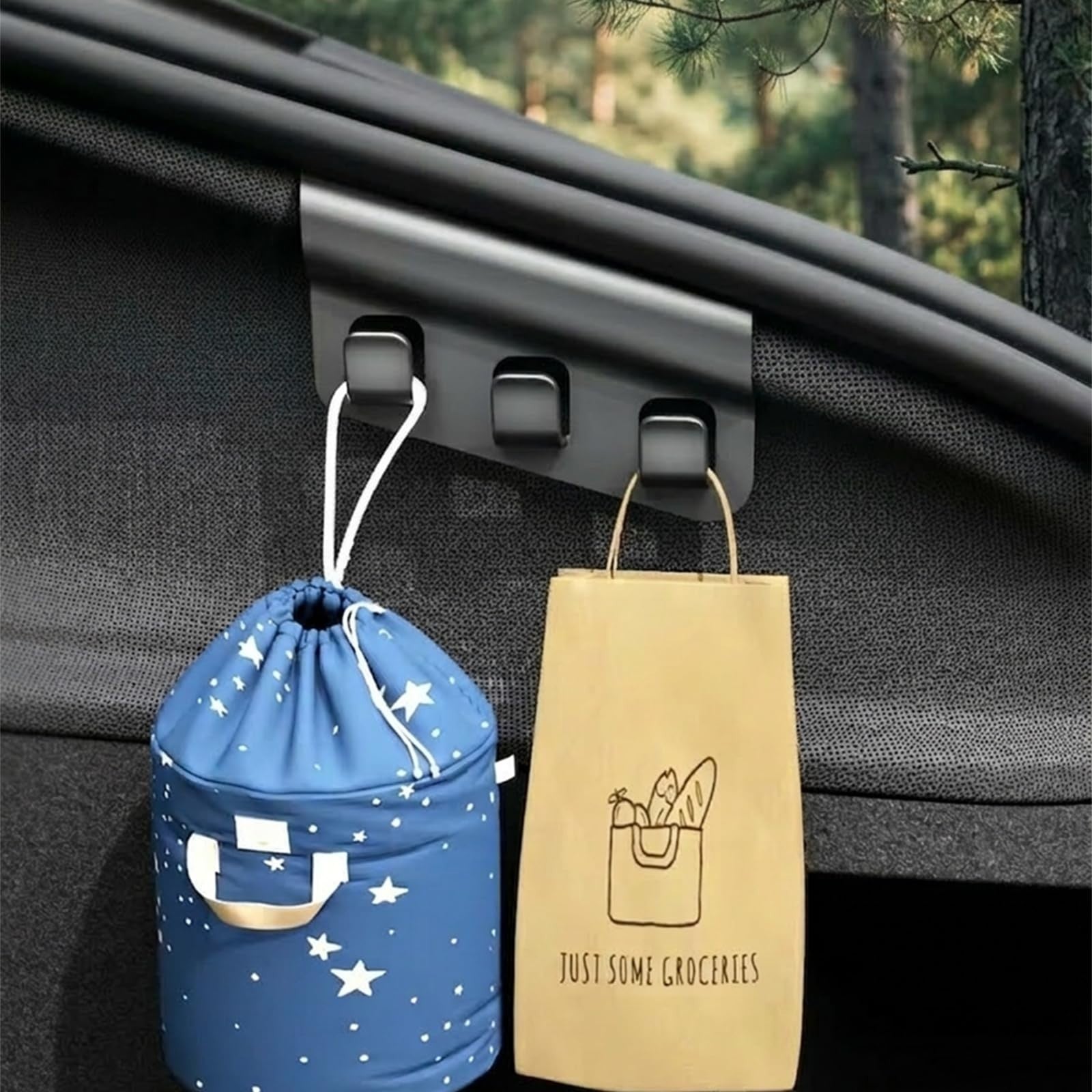 Trunk Hook Organizer for Model Y - ABS Grocery Bag Holder, 2025-2026 Accessory2