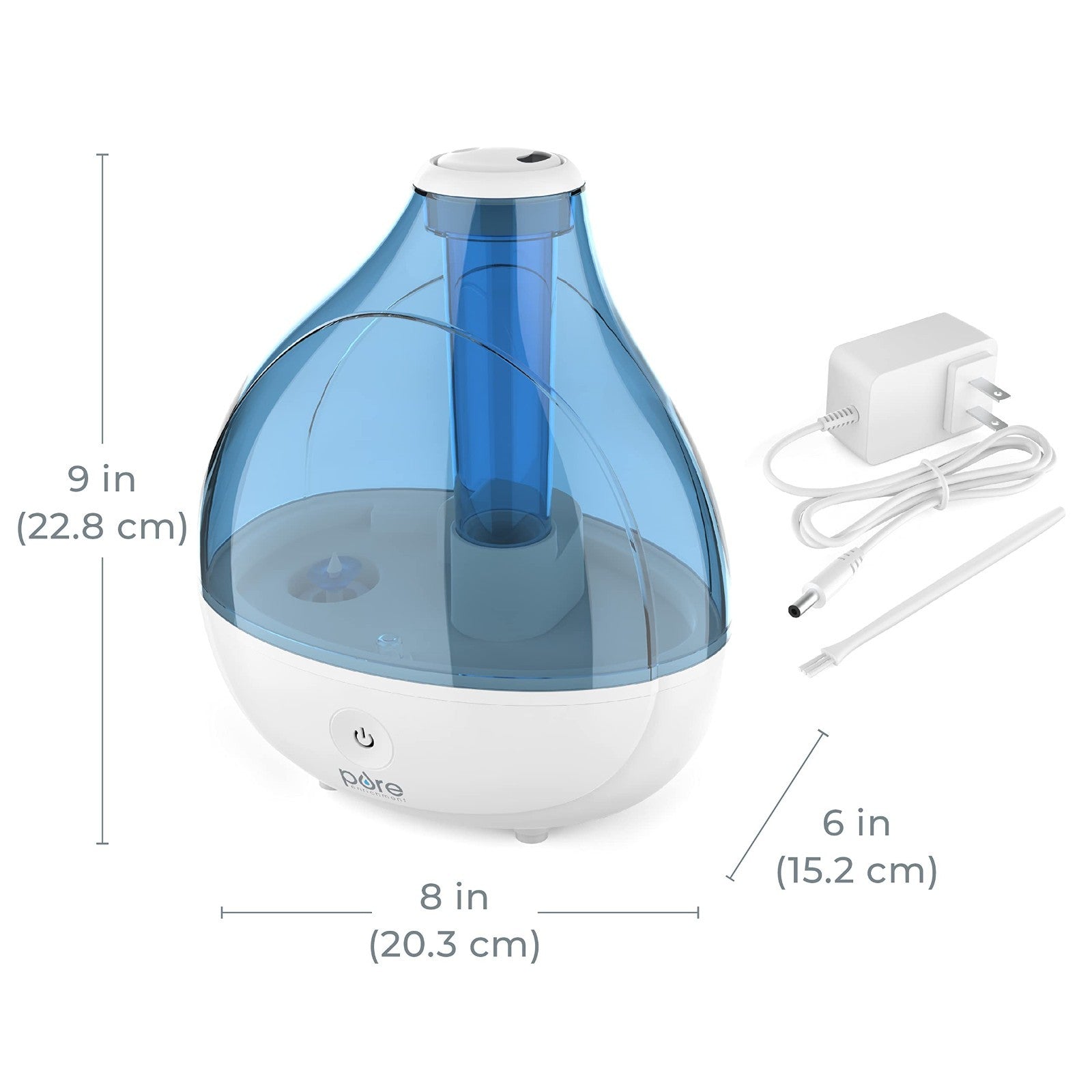 Ultrasonic Cool Mist Humidifier - Quiet, Long-Lasting 25H for Bedroom, Nursery &2