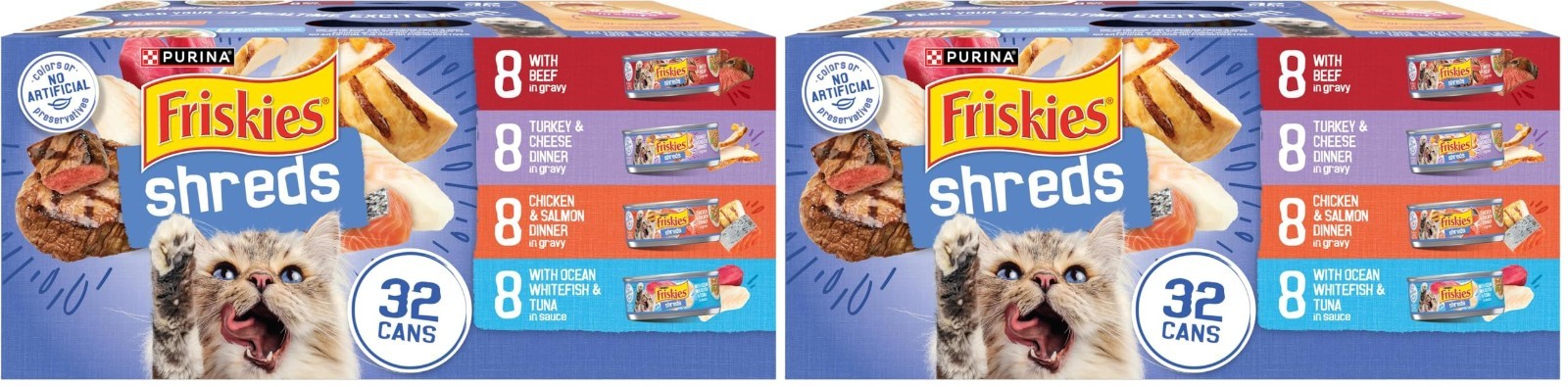 Savory Wet Cat Food Variety Pack   Beef, Turkey, Chicken, Salmon & Tuna   64 Can1