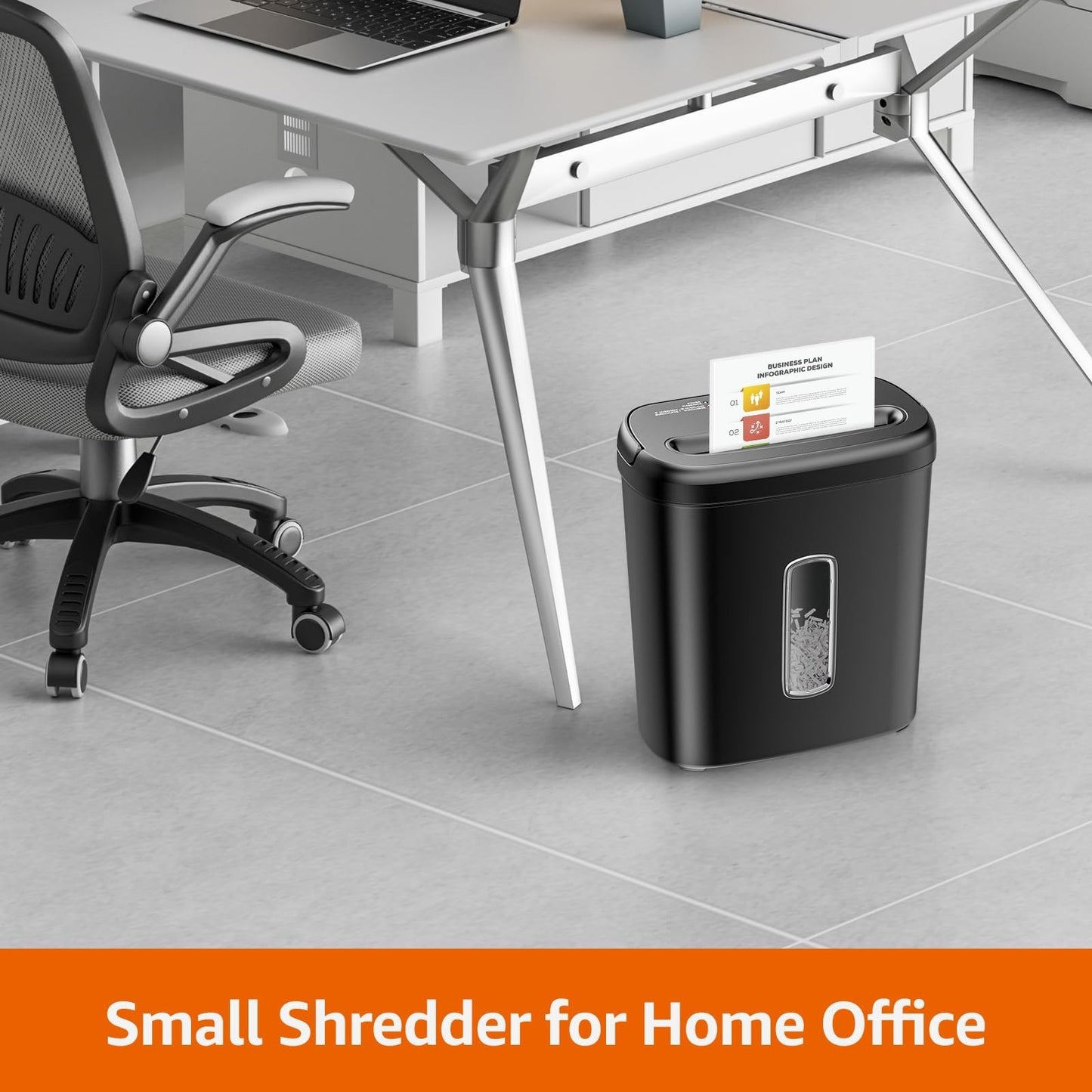 8 Sheet High Security Cross Cut Shredder for Paper & Credit Cards, P 4, Auto Shu6