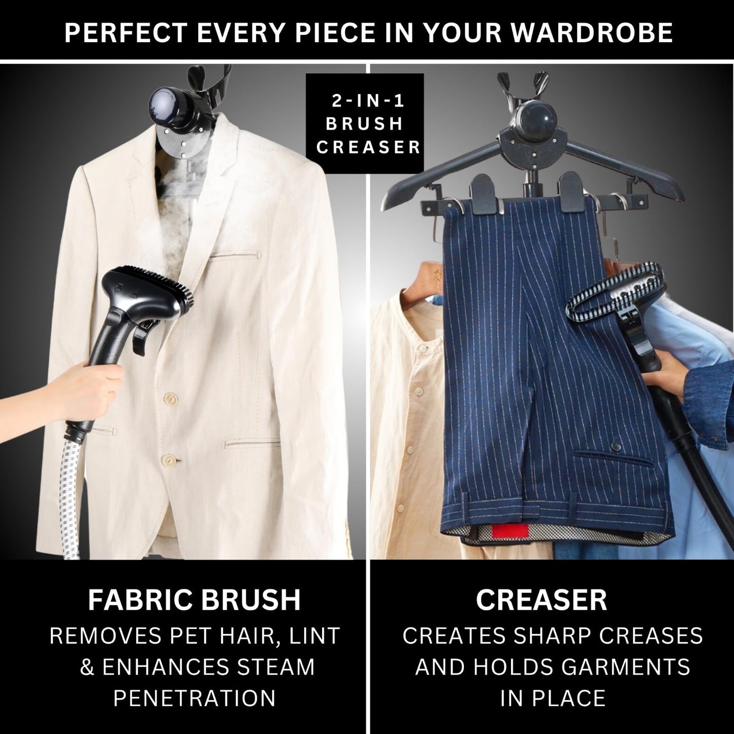 Heavy Duty Commercial Garment Steamer, 3L Water Tank, 1800W, Foot Pedals, 90+ Mi6