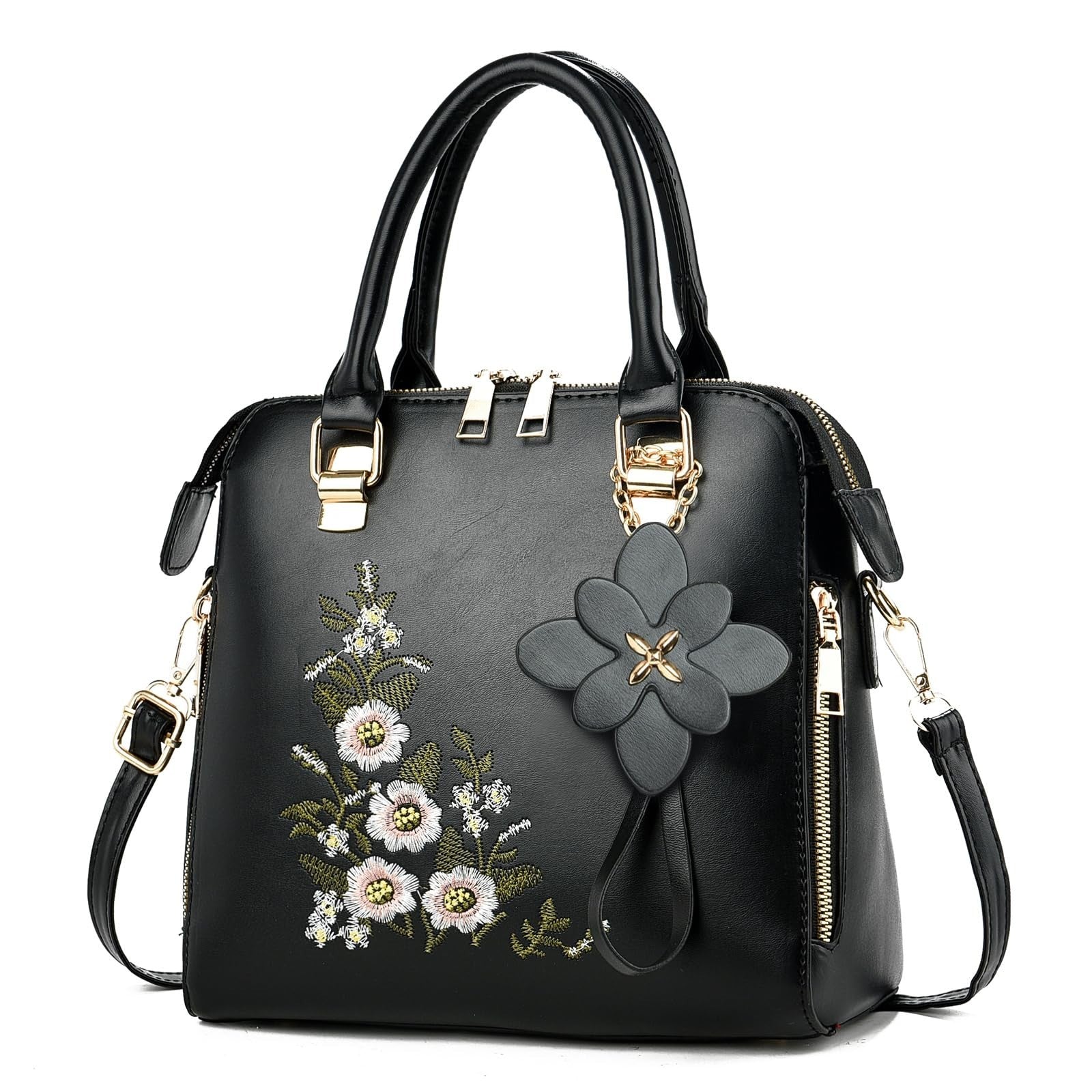 Vintage Embroidered Crossbody Purses for Women - Stylish Satchel Handbags1