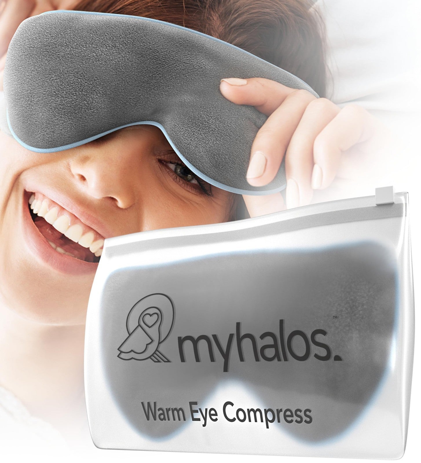 Heated Eye Mask for Dry Eyes & Blepharitis Relief | Reusable Microwavable Warm C1