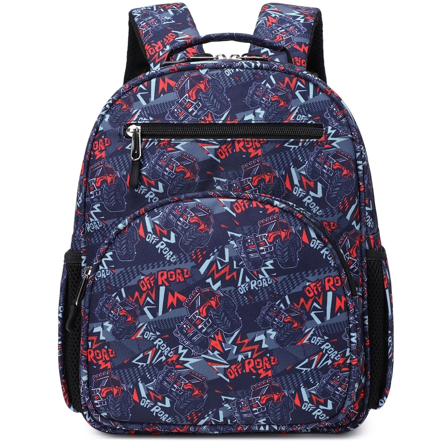 Cute Mini Toddler Backpack for Boys   Preschool Bookbag, Cars Design, Navy Blue1