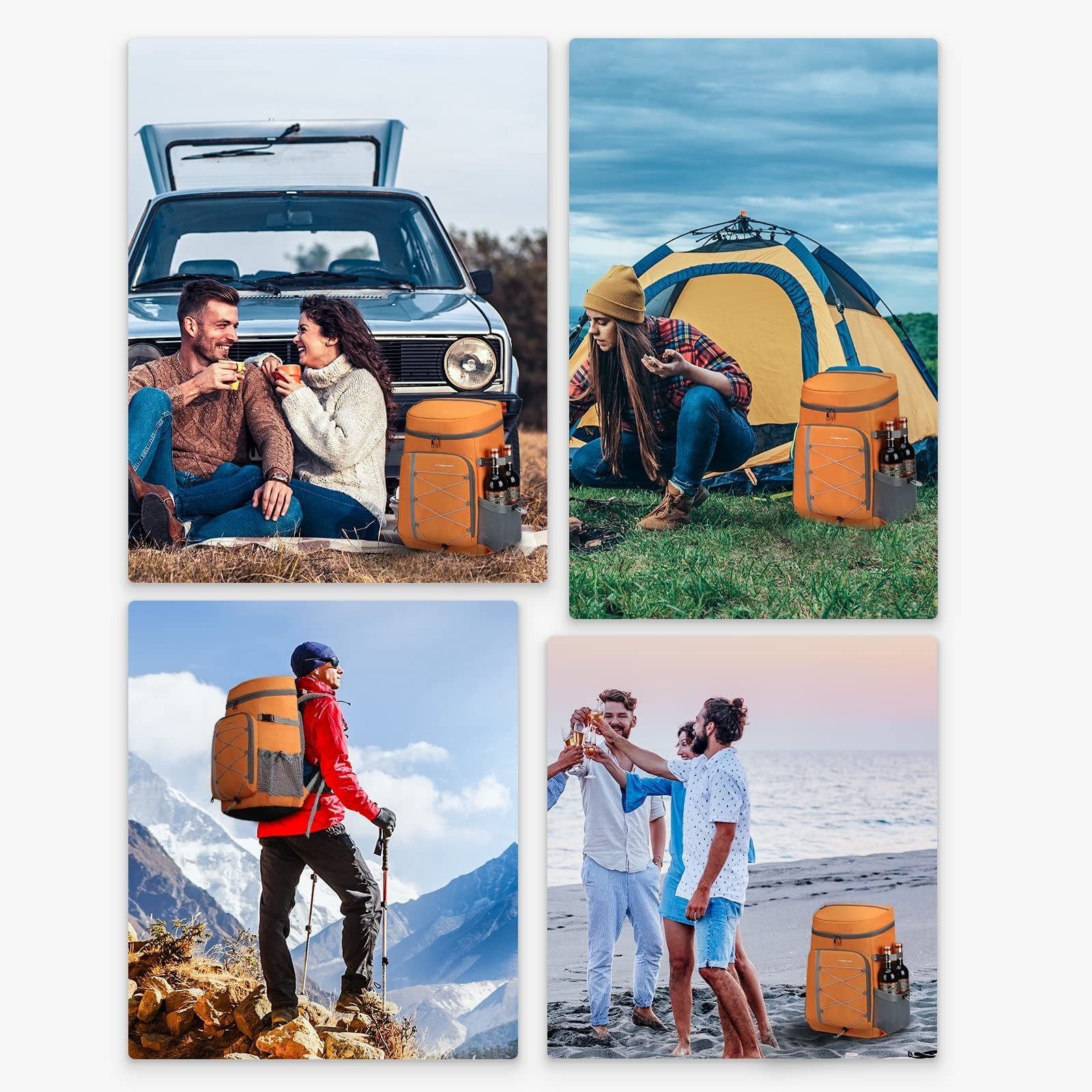 Insulated Soft Cooler Backpack - 35/50 Can Capacity for Camping, Hiking & Beach8
