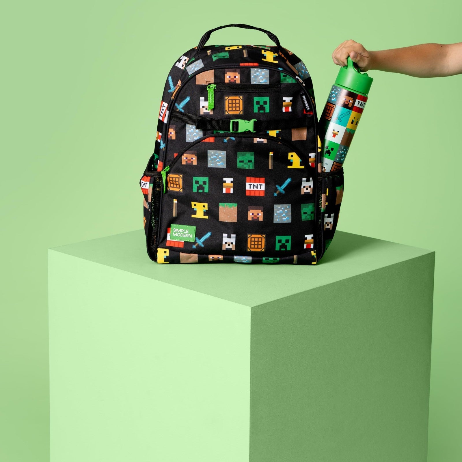 18L Minecraft Backpack for Kids | Stylish School Bag for Boys & Girls1