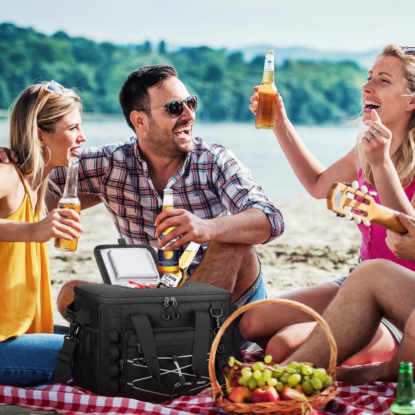 Insulated Soft Cooler Bag - 30/40 Can, Leakproof Ice Chest, 24h Cold, Lightweigh6
