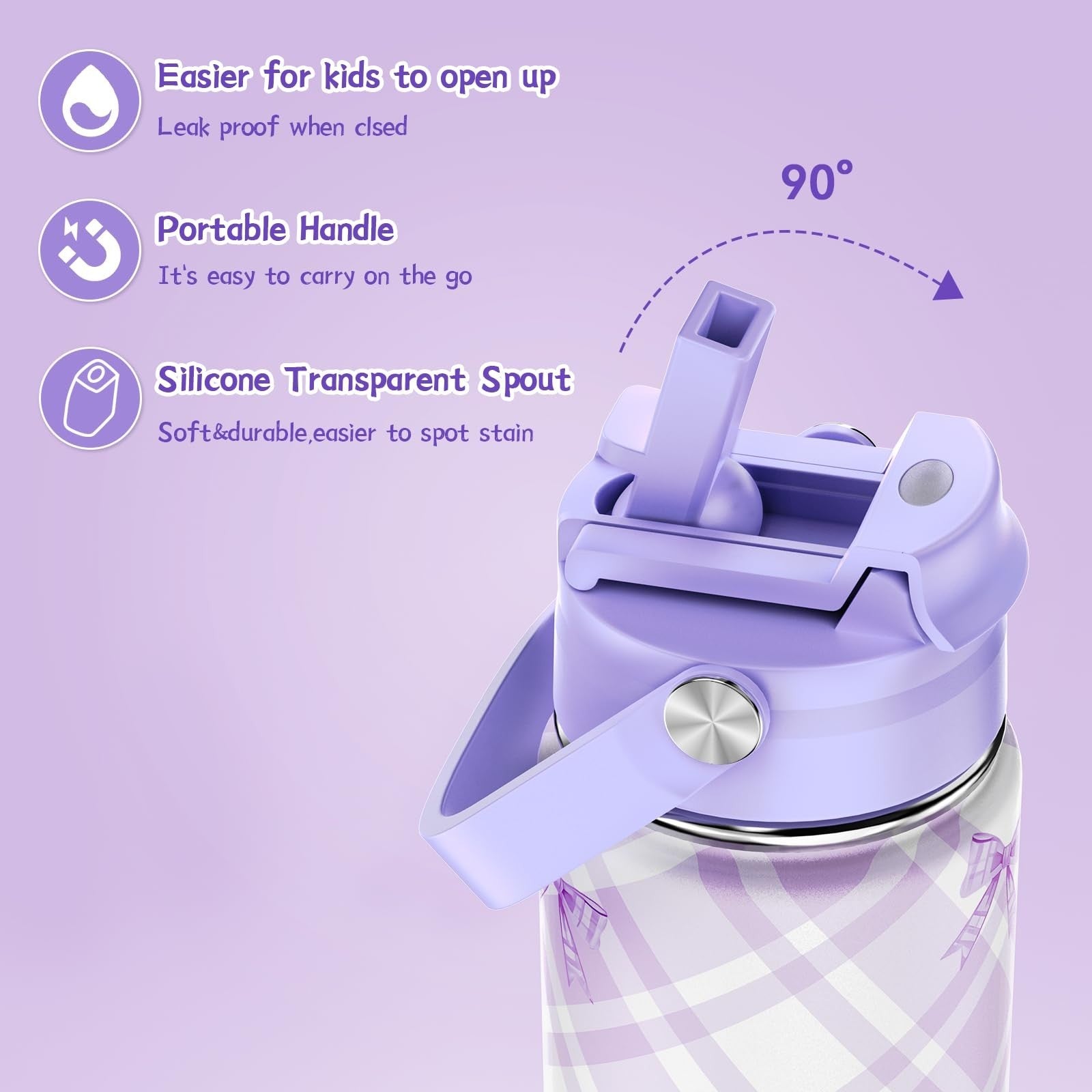 Girls Backpack Set 9PCS with Lunch Bag, Pencil Case, Bento Box & Water Bottle  6