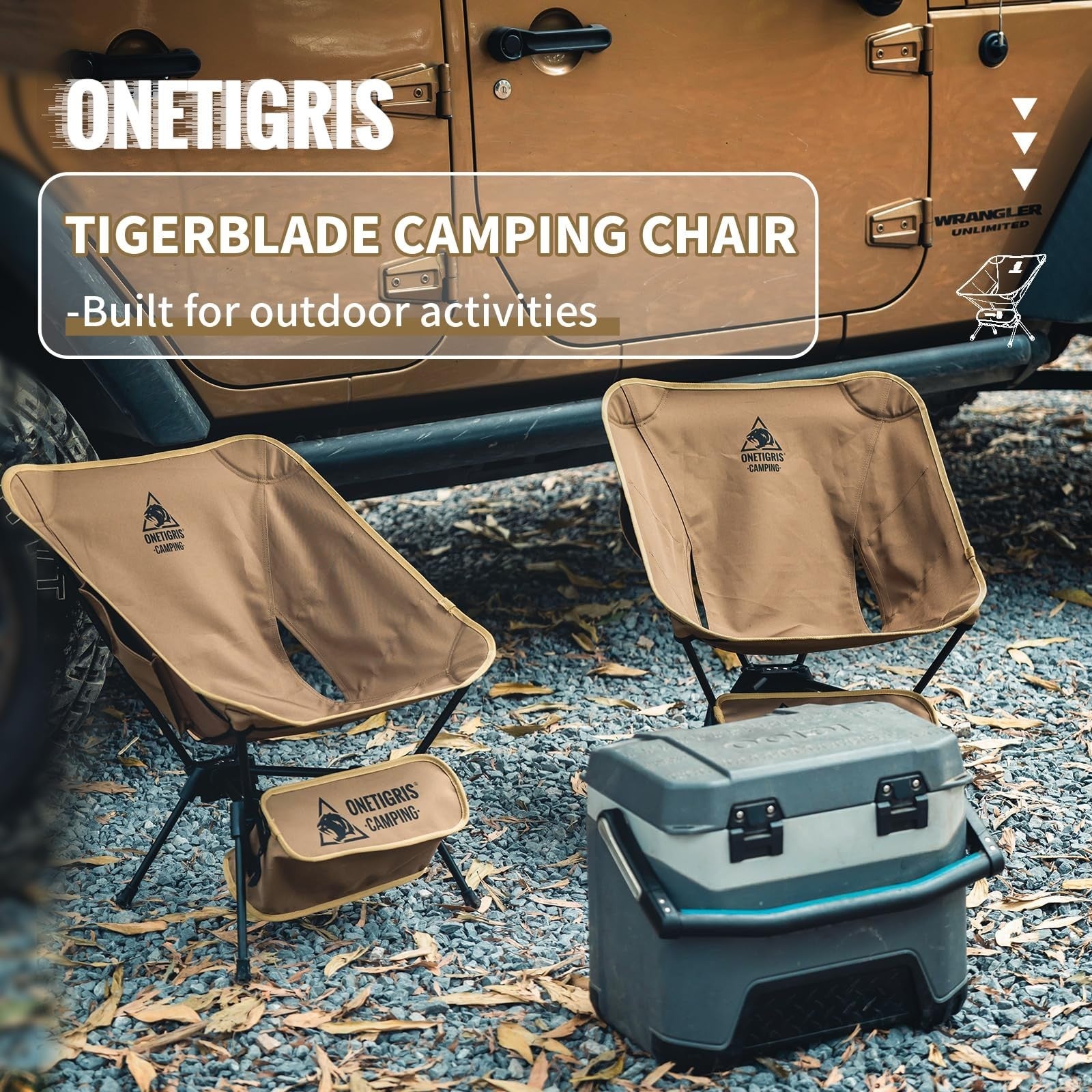 Lightweight Folding Camping Chair - Portable Backpacking Chair, 330 lbs Capacity5