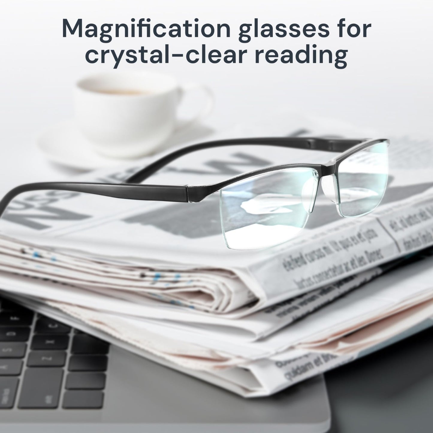 Durable Blue Light Filtering Reading Glasses for Men - Comfortable TR90 Frames1