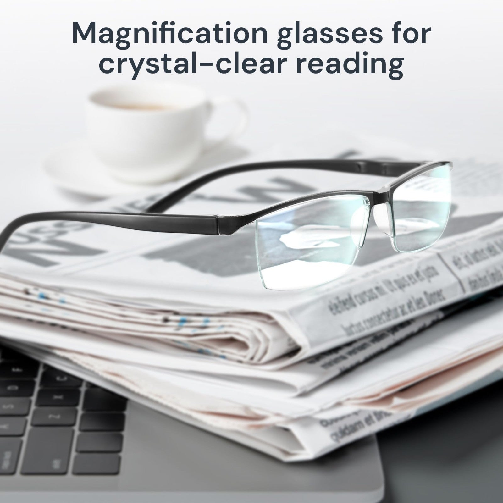 Durable Blue Light Filtering Reading Glasses for Men - Comfortable TR90 Frames1