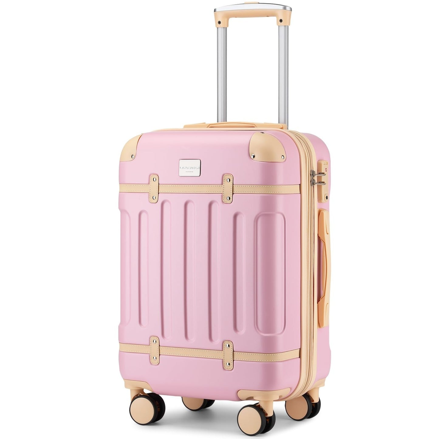 Expandable Carry-On Luggage 22x14x9, Lightweight Hardshell, TSA-Approved, 360° S1