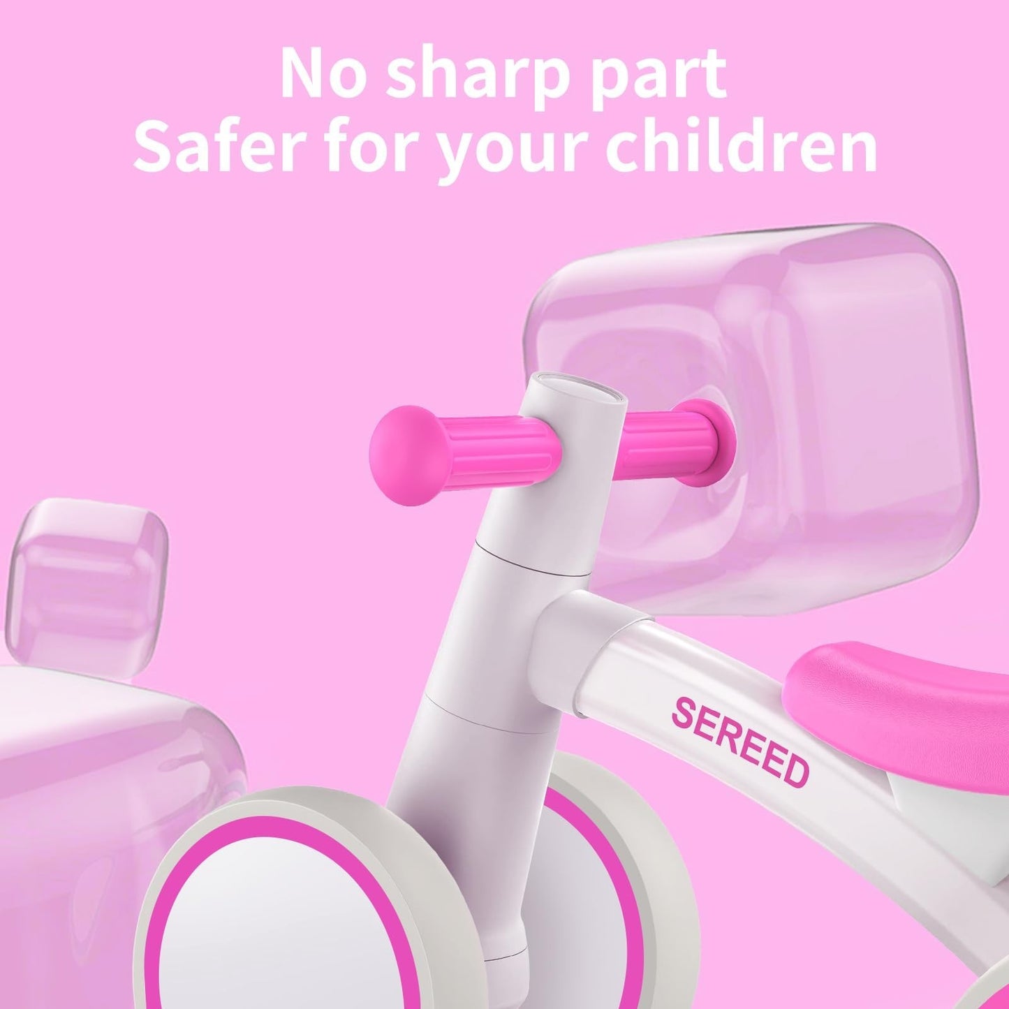 Toddler Balance Bike for 1 Year Old   4 Wheels, First Bike for Boys & Girls, Gif5