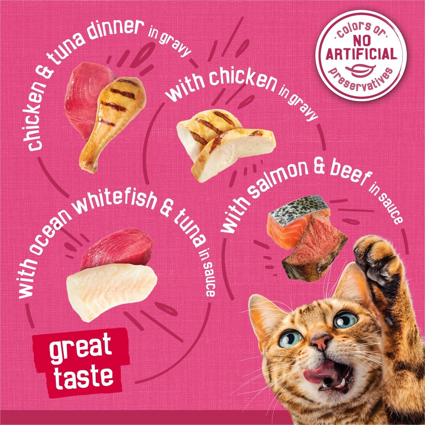 48 Ct Variety Pack Prime Filets Cat Food   Gourmet Wet Food for Cats3