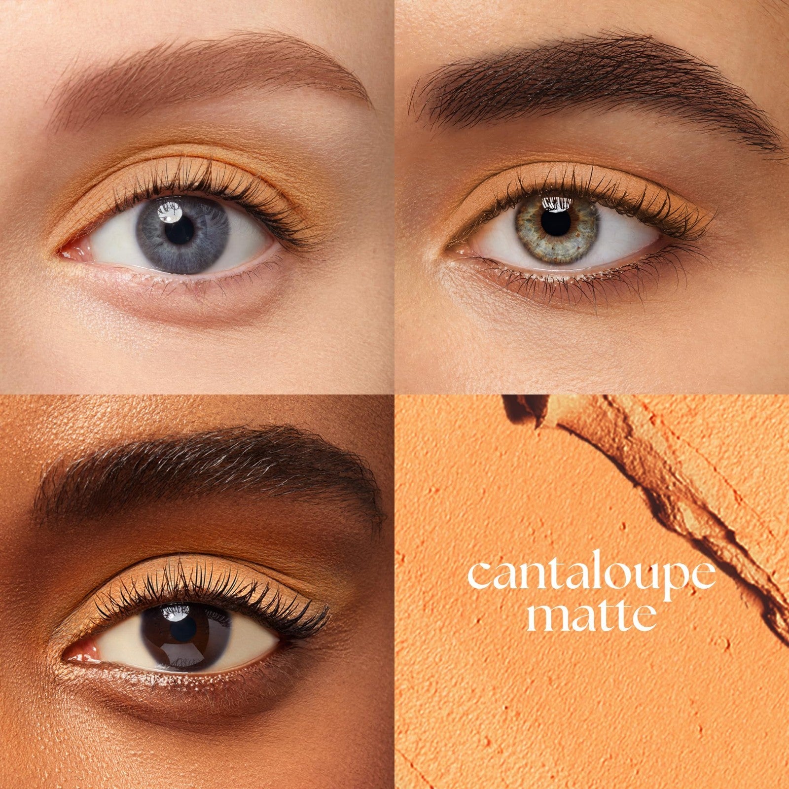 Crème-to-Powder Eyeshadow Stick - Cantaloupe Matte, Long-Lasting, Easy Blend2
