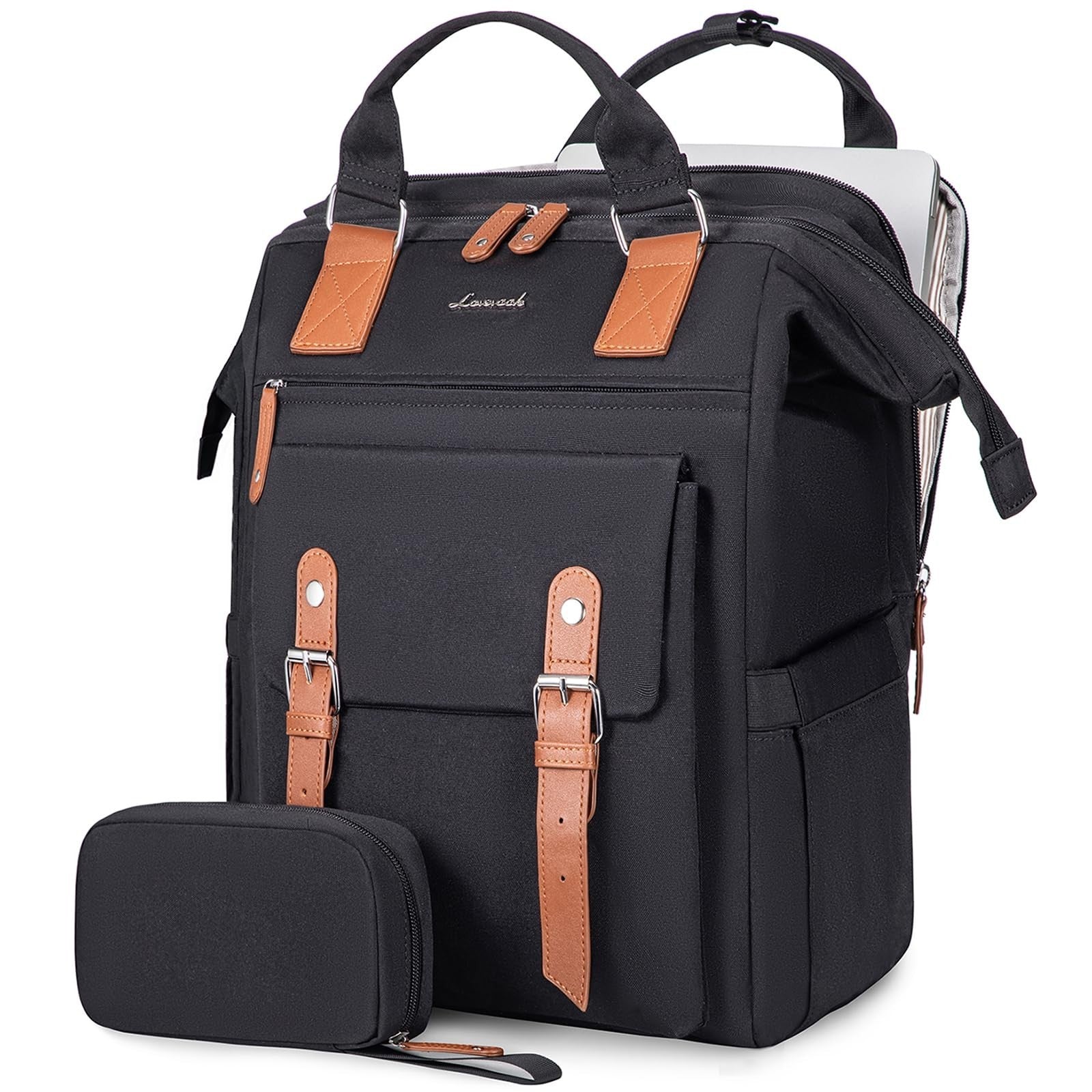 Stylish 17" Laptop Backpack for Women   Work, Travel, School, Casual Daypack1