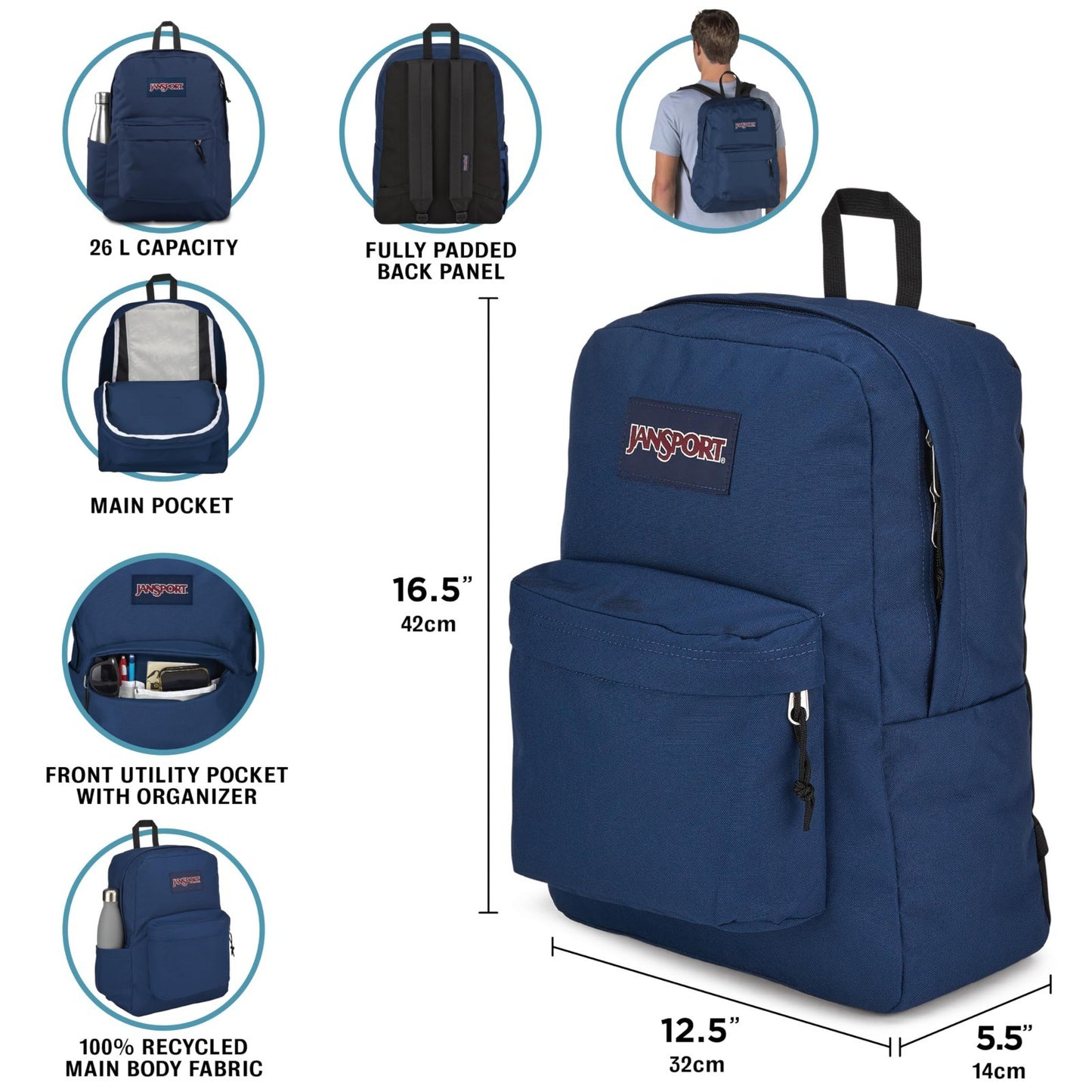Durable Lightweight Backpack for School, Travel, Hiking   Multiple Colors Availa4