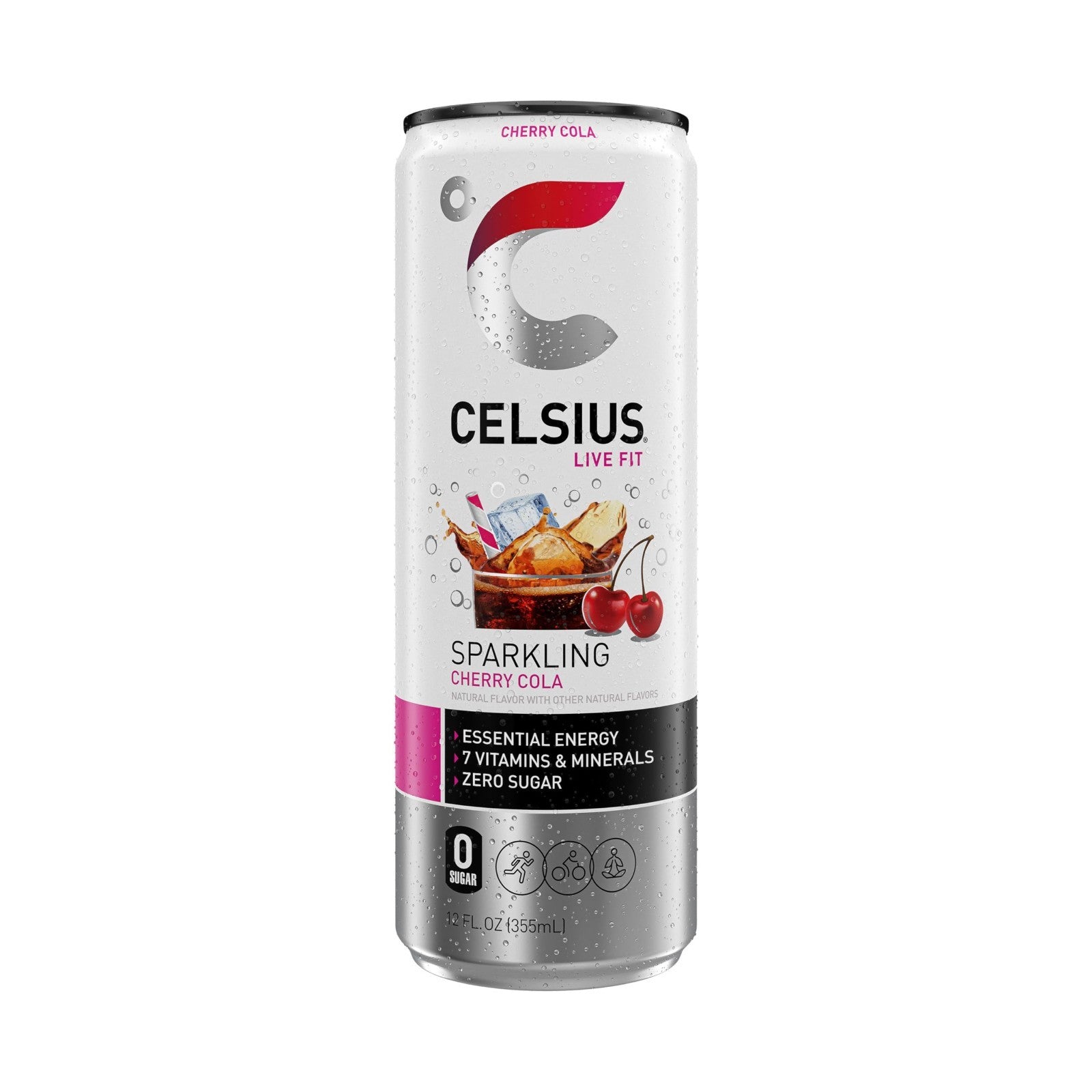 Sparkling Cherry Cola Energy Drink, Sugar Free, 12 Fl Oz, Pack of 12 Cans4