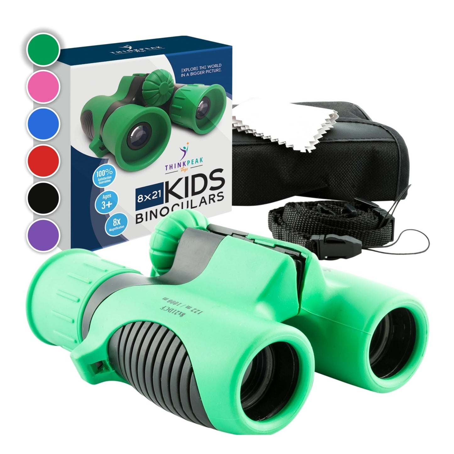 Compact Green Binoculars for Kids 3 12   STEM Outdoor Adventure Toy for Bird Wat1