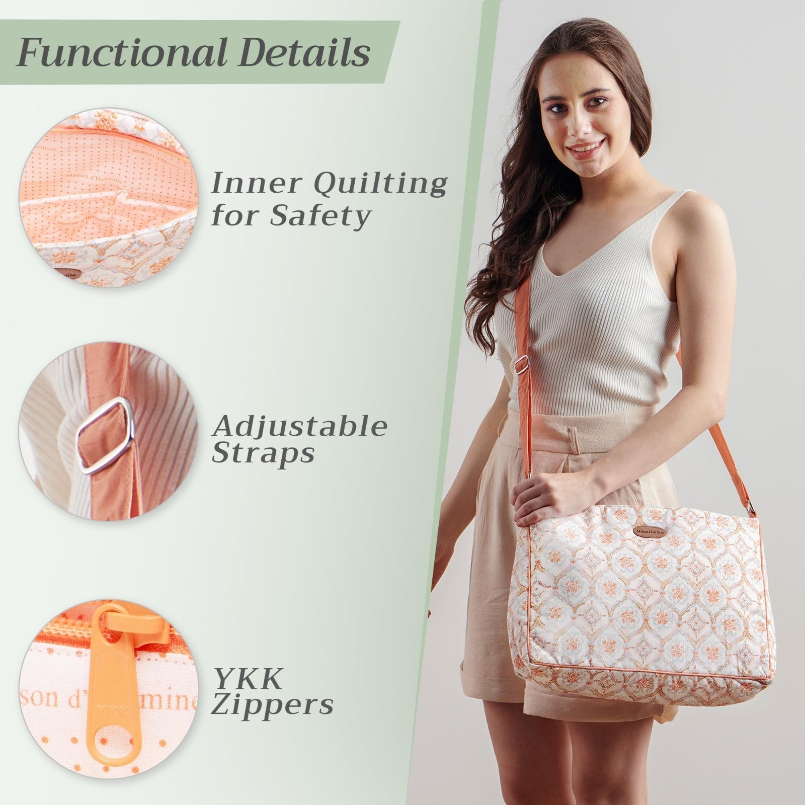 Stylish Cotton Shoulder Bag for Women   Versatile Handbag, Everyday Use2