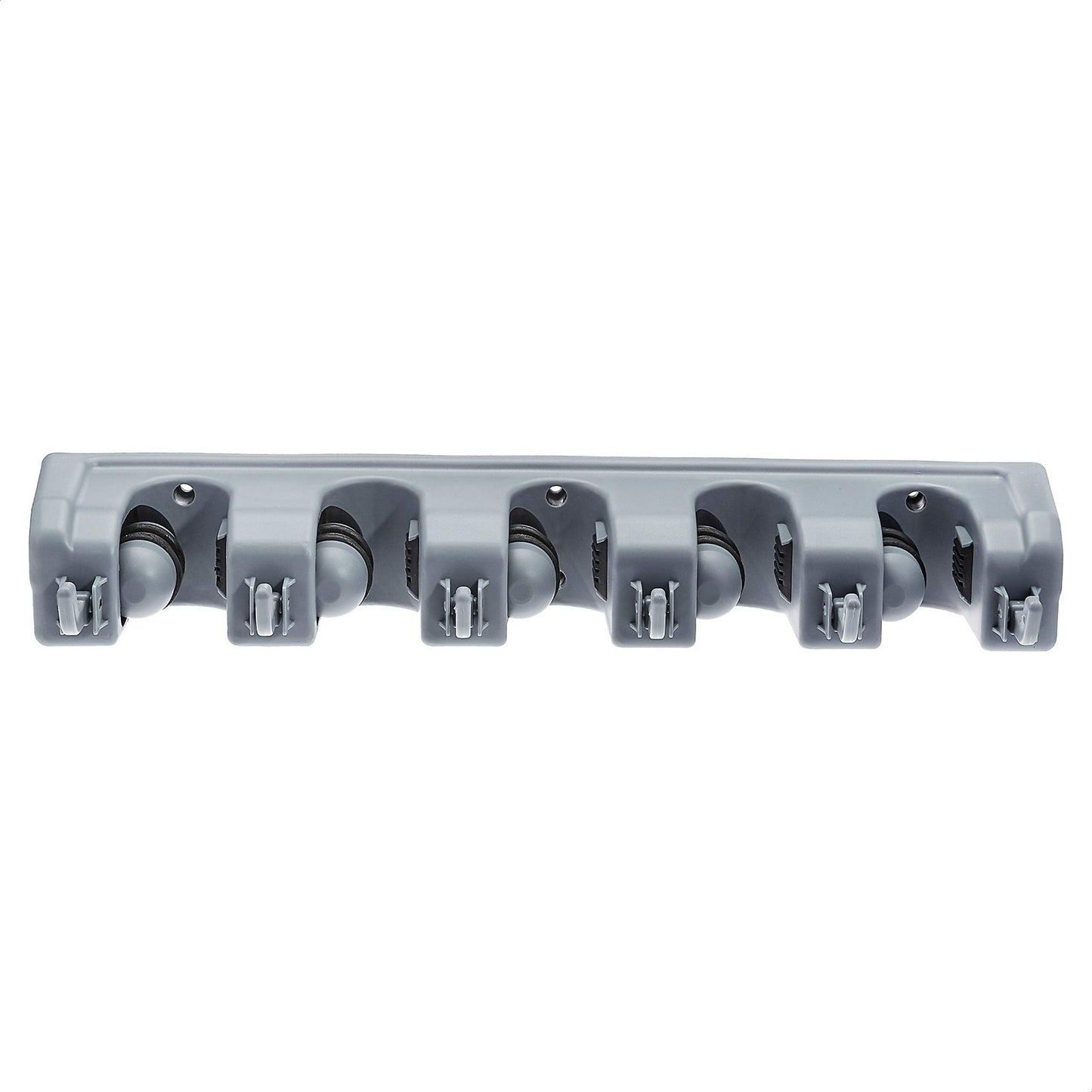 Heavy Duty Wall Mount Broom Mop Holder - Sturdy Tool Organizer with Hooks & Slot3