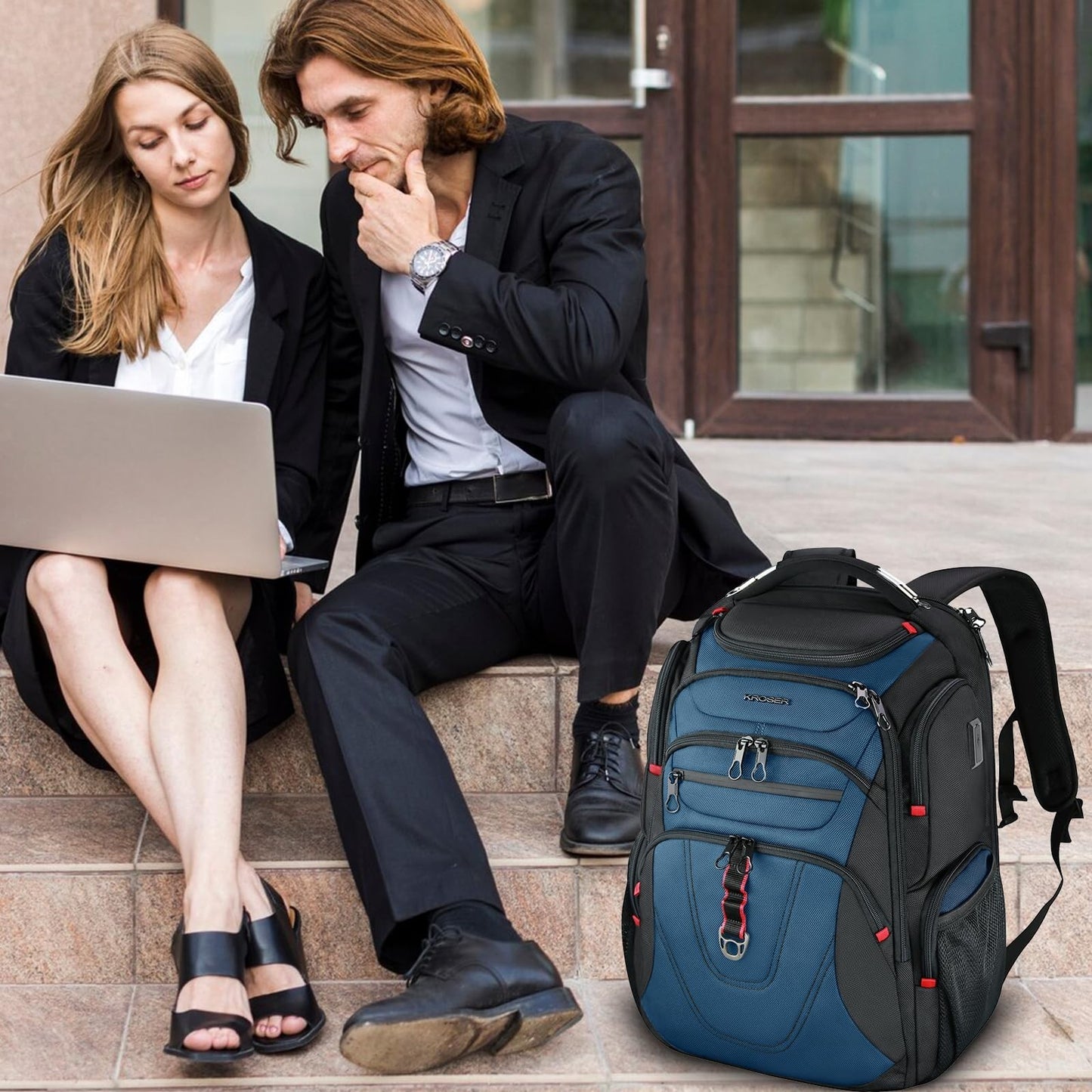 17.3 Inch Travel Laptop Backpack, XL Computer Bag for Men & Women, Durable & Sty2