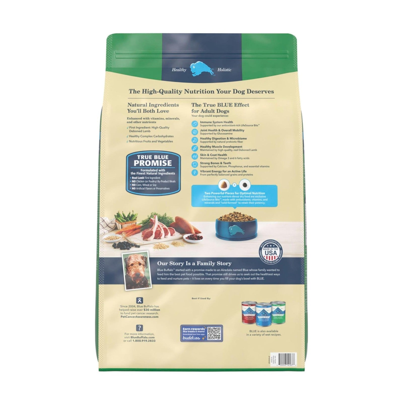 Premium Lamb Adult Dry Dog Food   Life Protection Formula, 24 lb Bag, Grain Free2