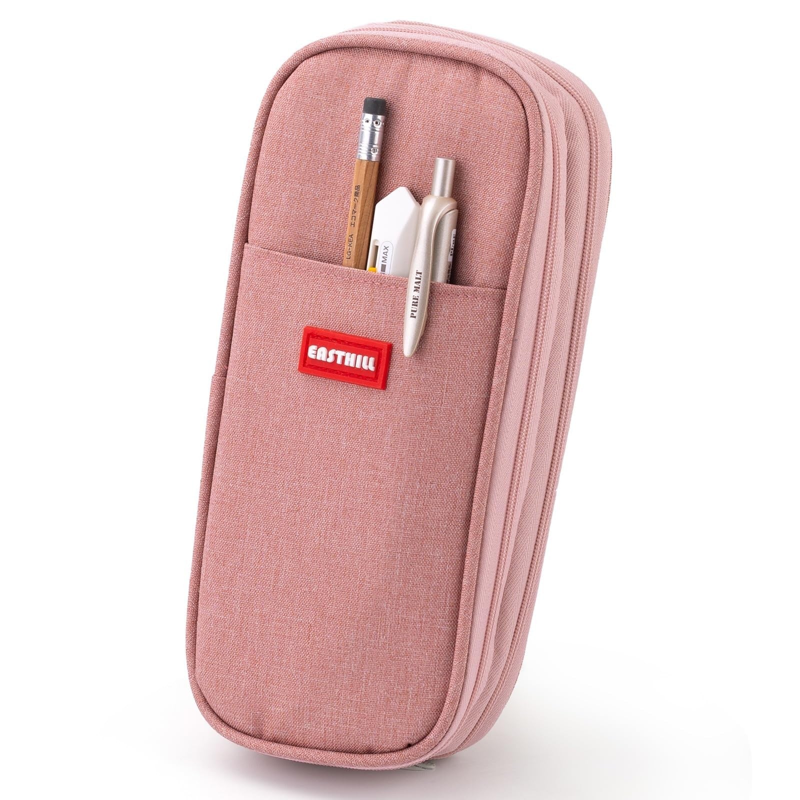 Large Capacity Pencil Case, Big Pencil Pouch, Stationery Bag for Teens   Deep Pi0
