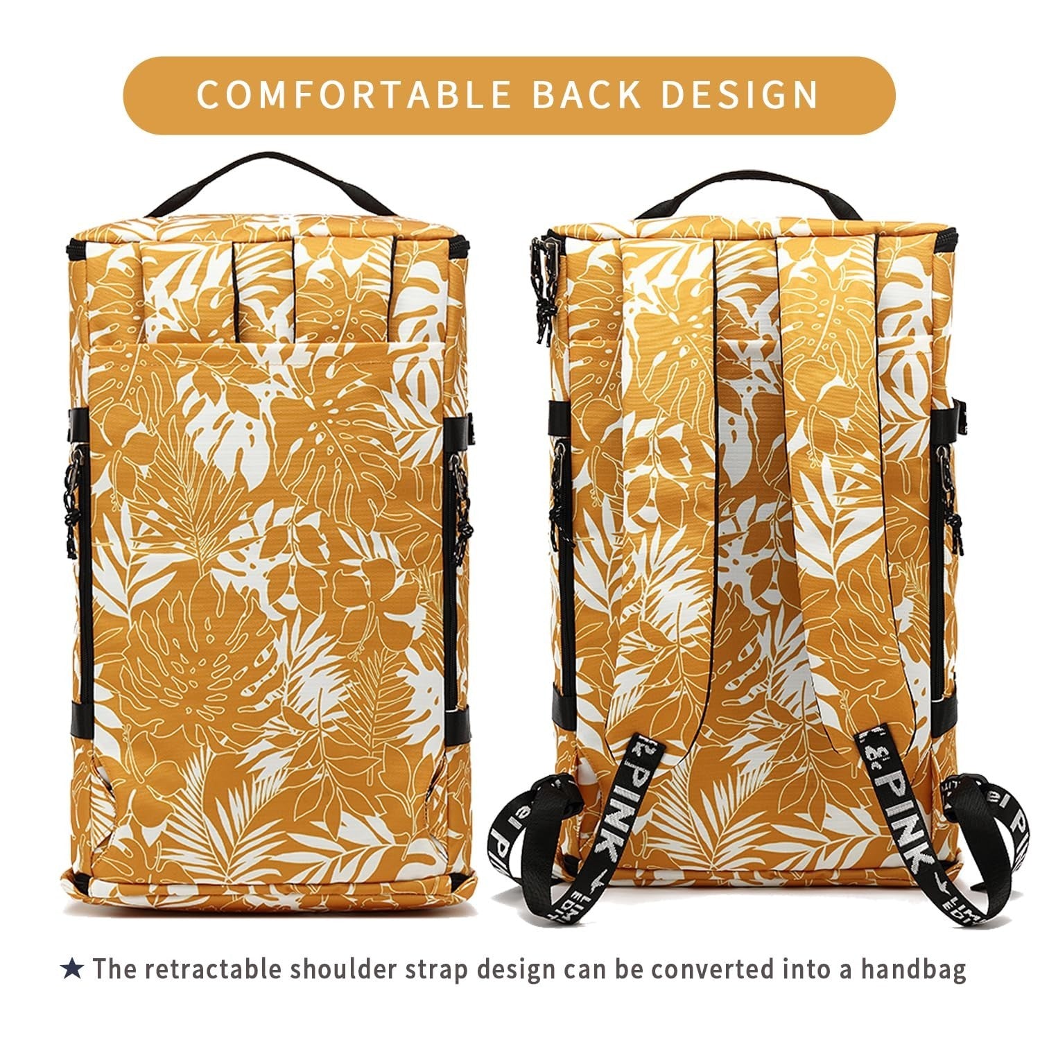 Waterproof Gym Duffel Backpack with Shoe Compartment, 4 Carry Methods, Sports &6