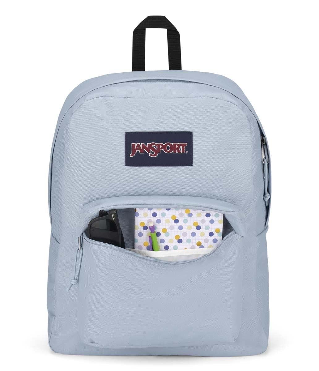 Durable Lightweight Backpack   1 Main Compartment, Front Utility Pocket   Blue D6