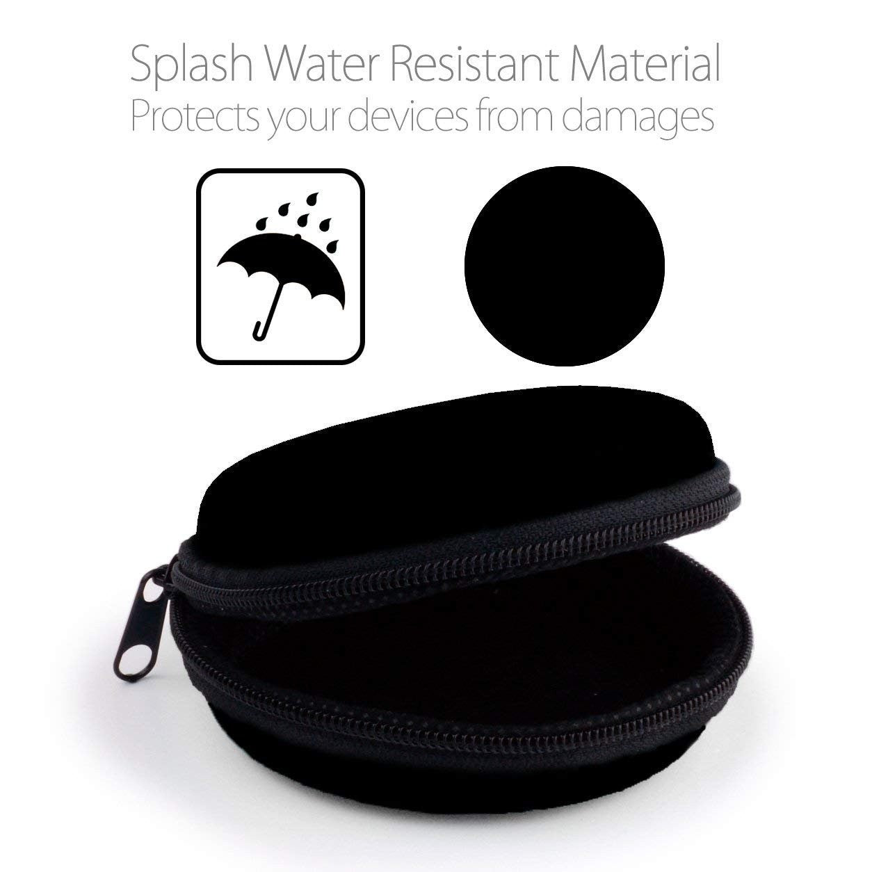 Hard Protective Earphone Case for Headphones & Earbuds   Portable Carrying Bag3