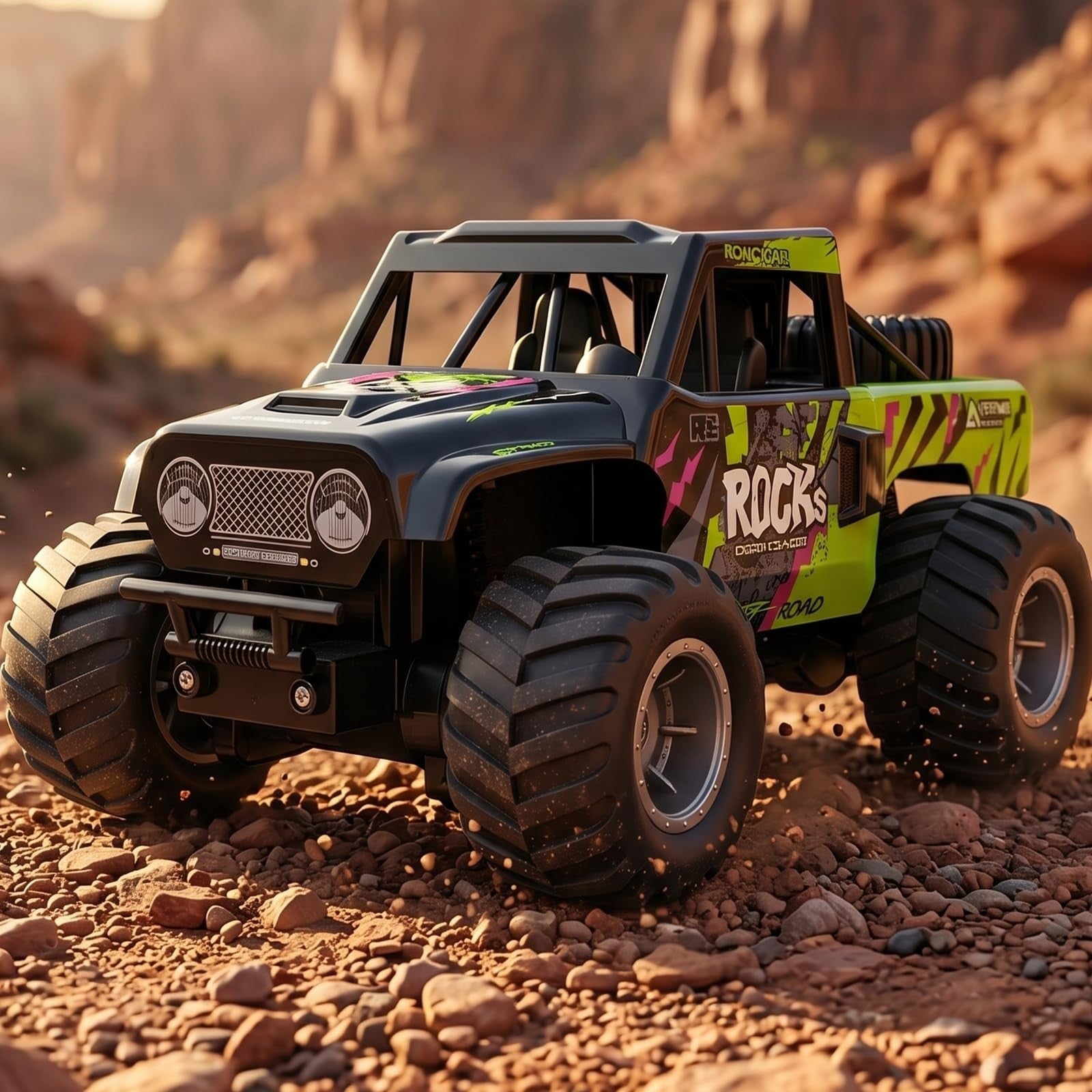 Amphibious Remote Control Car - Waterproof 4WD Off-Road Truck, 50+ Min Play, 2 B1