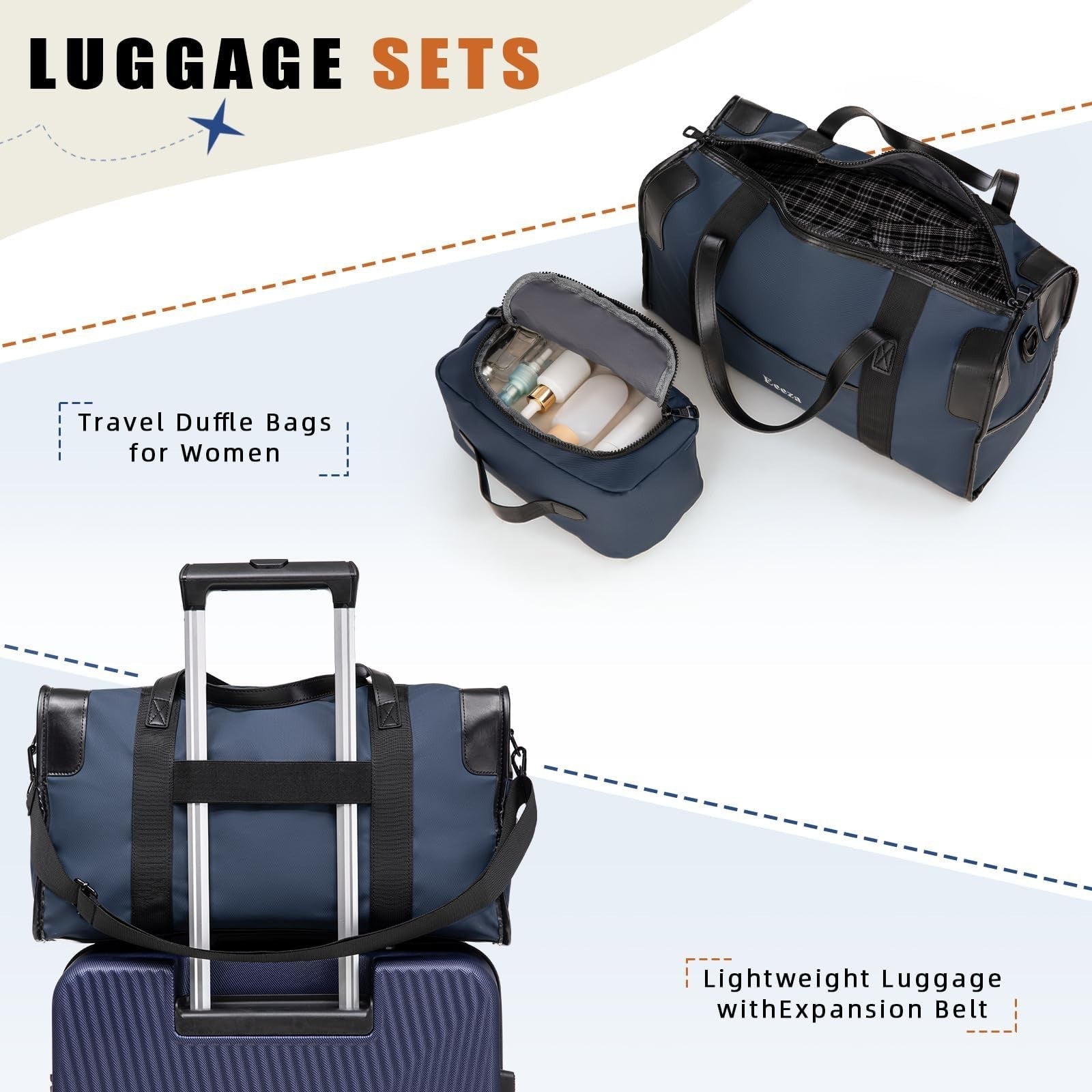 5-Piece Hardshell Luggage Set, Spinner Wheels 20/24/28", Water-Repellent Suitcas5