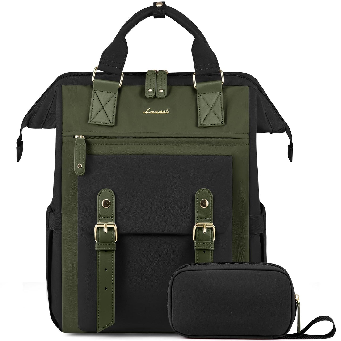 Stylish Laptop Backpack for Women   15.6" Work Travel Bag, Commuter Purse, Teach1