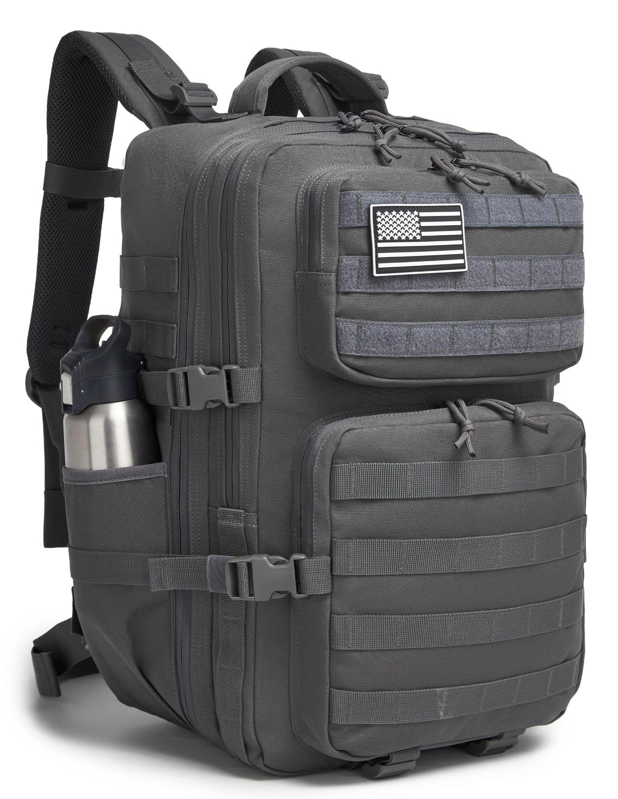 Waterproof Military Tactical Backpack   3 Day Assault Pack, Molle Daypack with W1