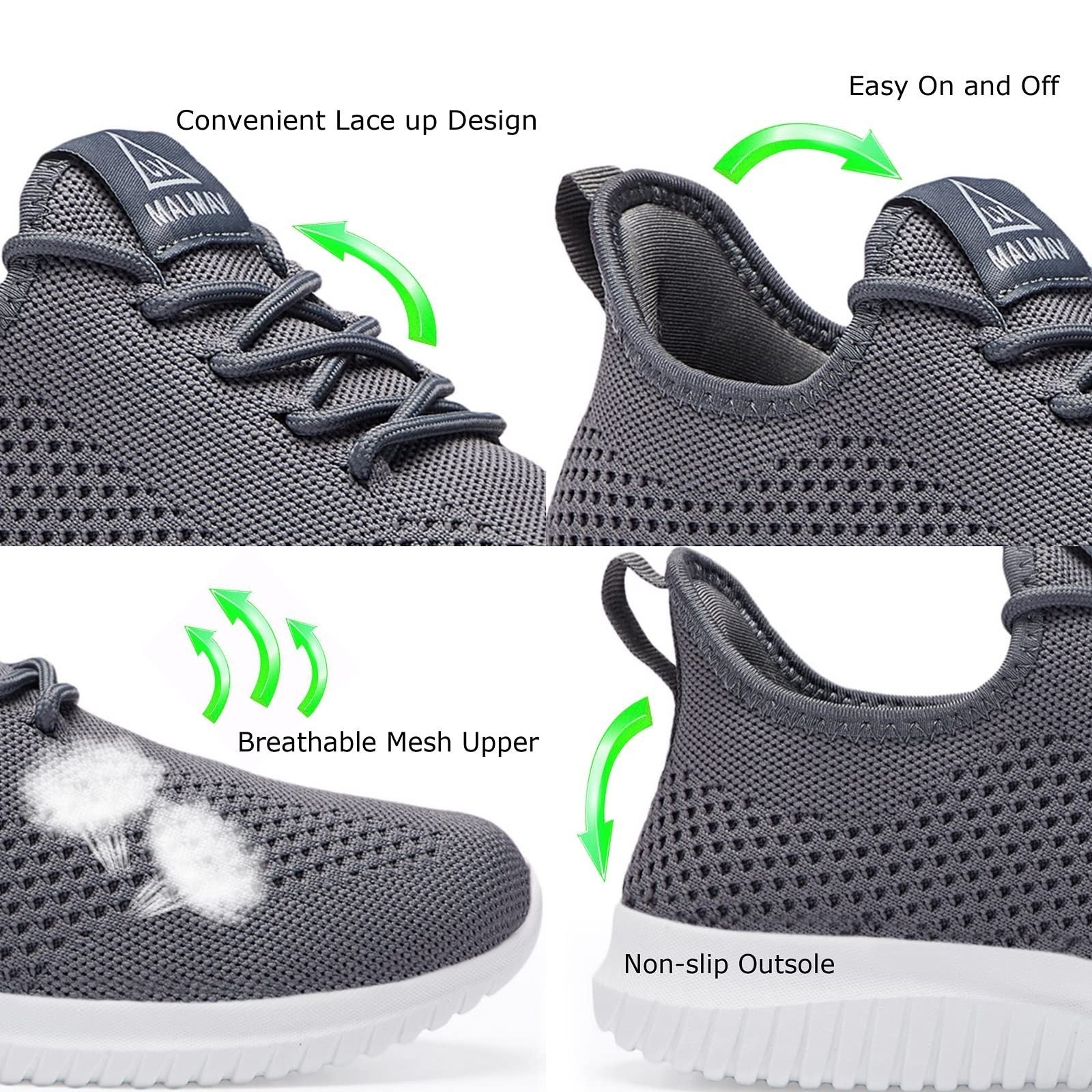 Lightweight Breathable Men's Running Shoes - Non-Slip Athletic Sneakers for Spor4