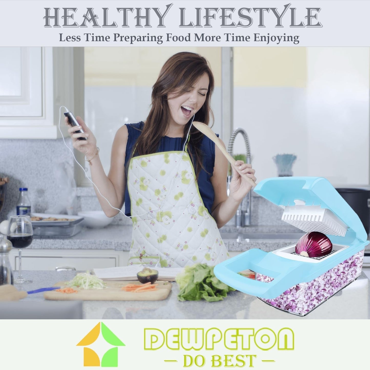 16 in 1 Vegetable Chopper & Mandoline Slicer, Food Cutter with Container, Spiral3