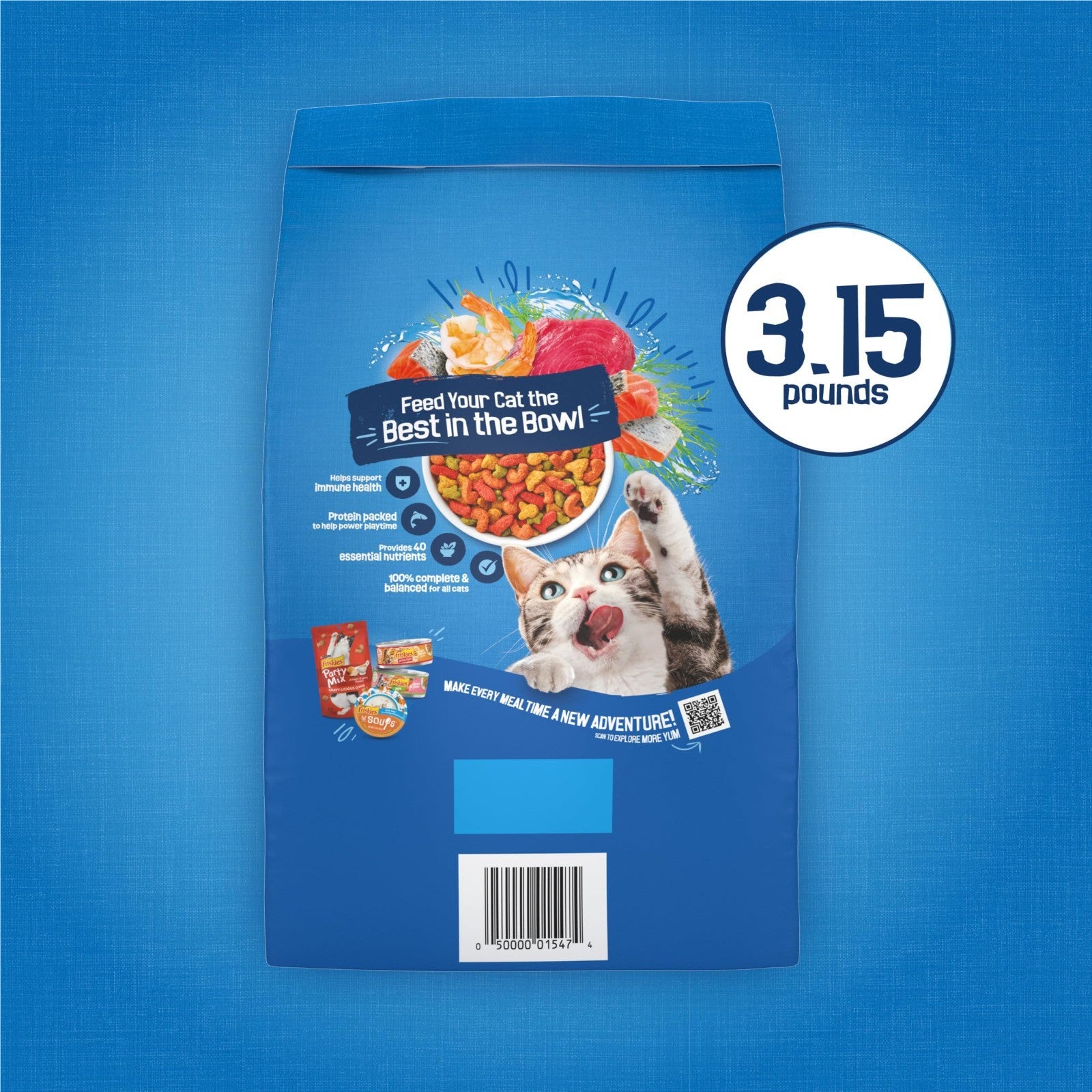 Seafood Sensations Dry Cat Food   Salmon, Tuna & Shrimp Flavors   4 Pack (3.15 l10