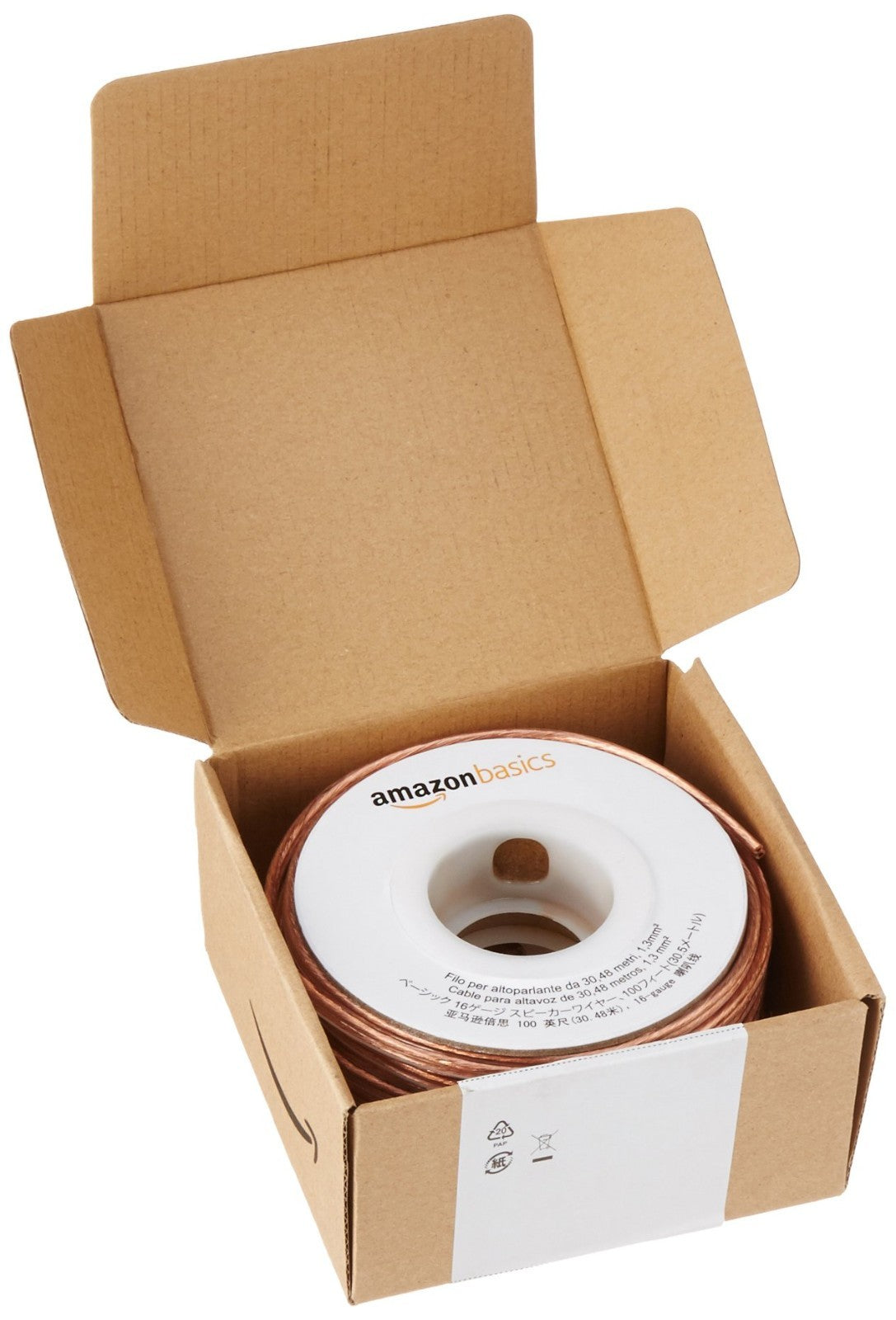 16 Gauge Speaker Wire Cable, 100ft, Polarity Marked, High Quality Audio Connecti3