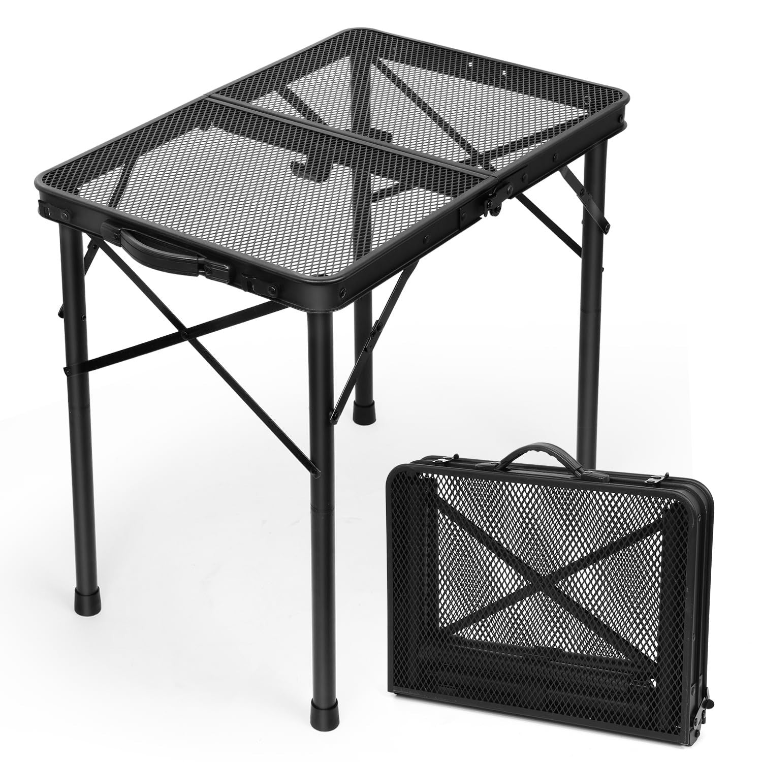 Compact Folding Table with Carry Handle, Adjustable Height 10.6–22 in, Portable1
