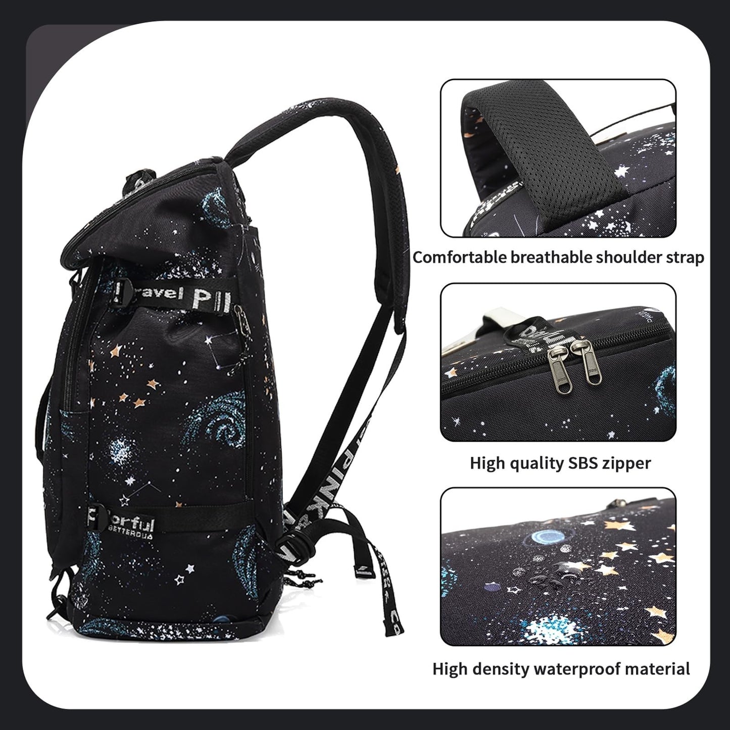 Waterproof Gym Duffel Backpack with Shoe Compartment   Sports, Walking, Laptop C8