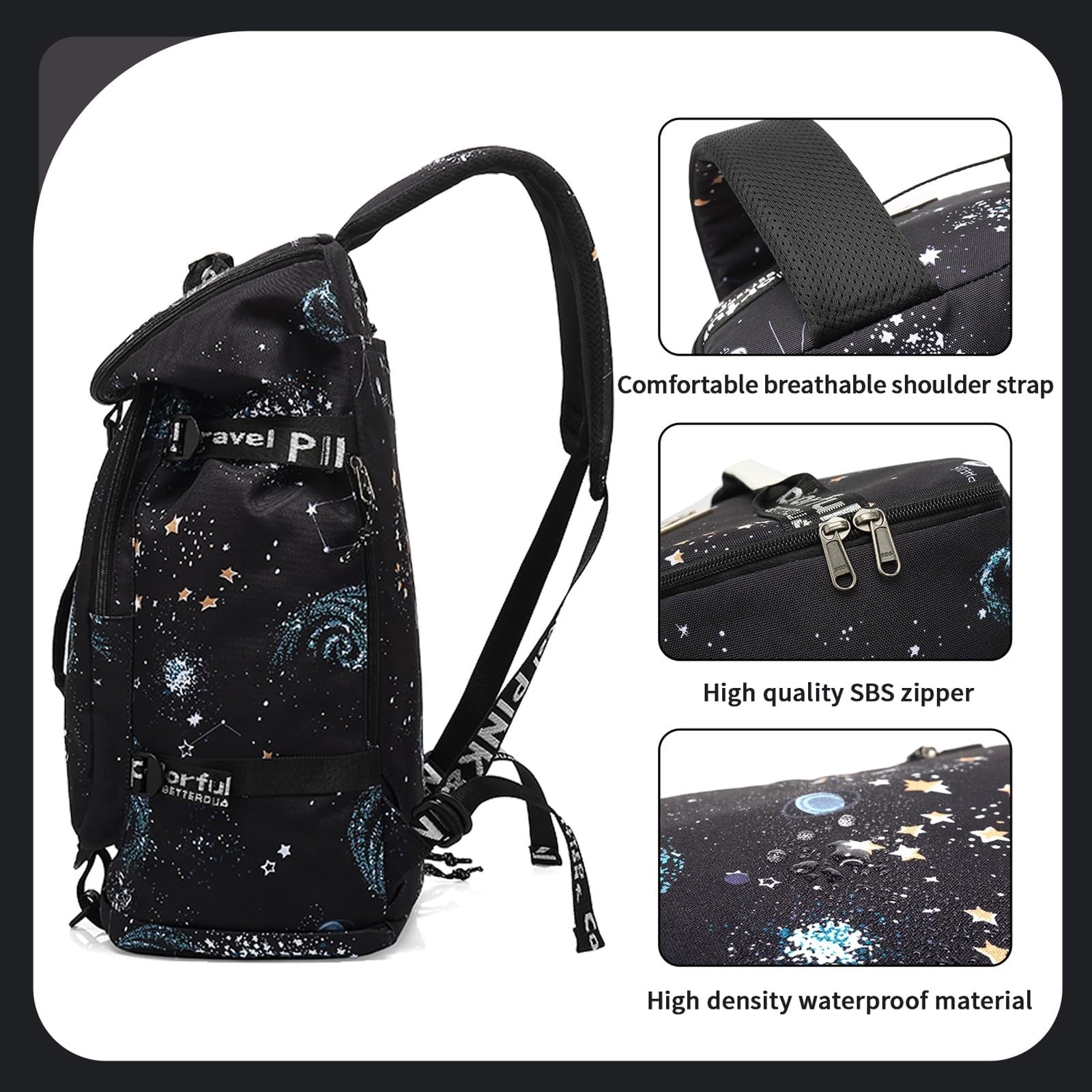 Waterproof Gym Duffel Backpack with Shoe Compartment   Sports, Walking, Laptop C8