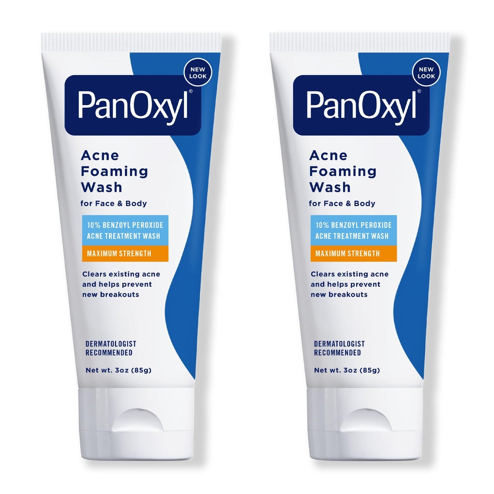 Acne Foaming Wash 10% Benzoyl Peroxide - 3 oz, Pack of 2 - Clear Skin Solution1