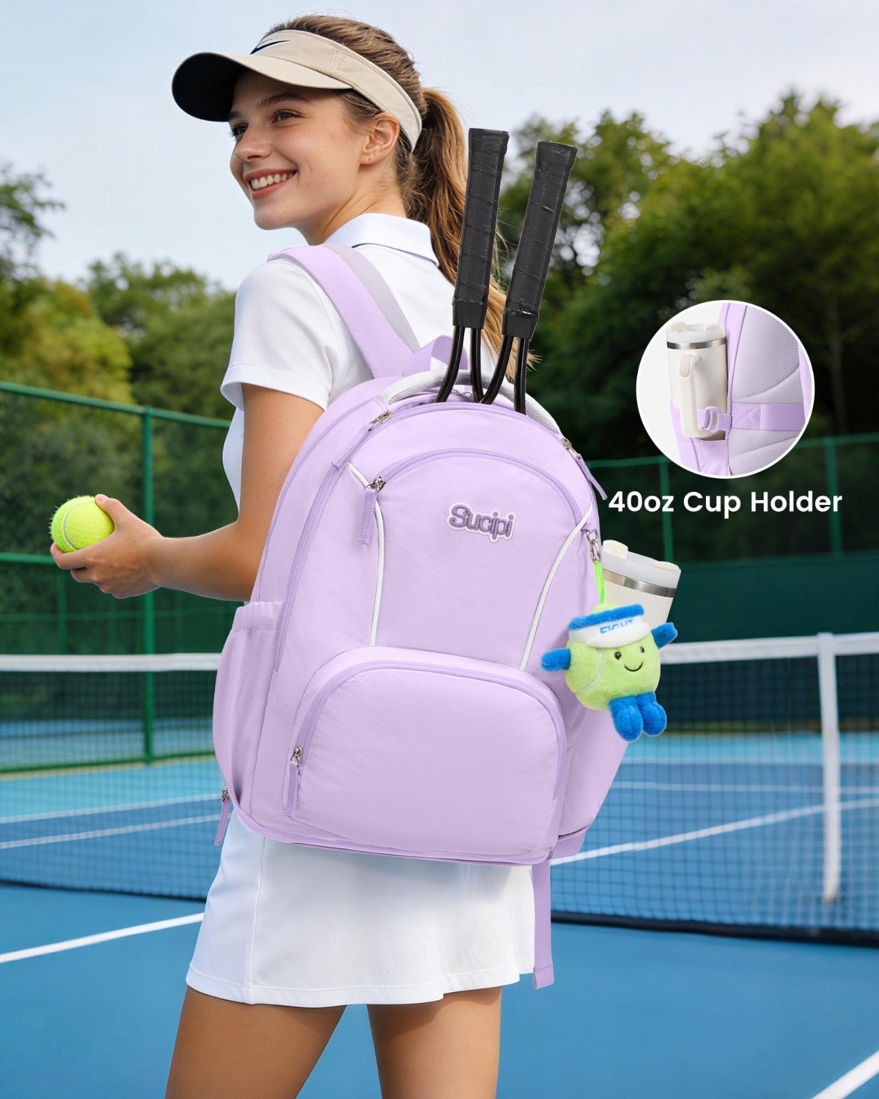Here’s an optimized eBay title for the product:"Large Tennis Backpack for Wome2