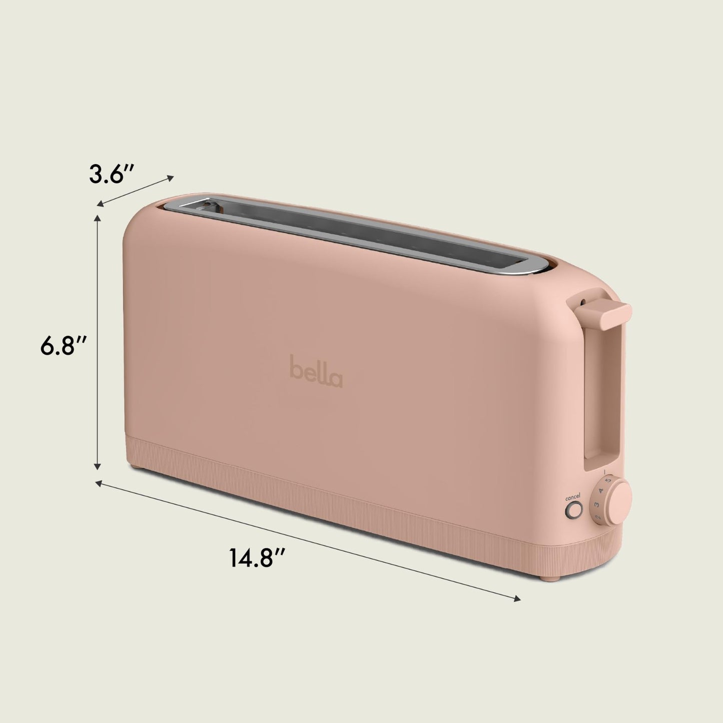 2 Slice Slim Toaster, Long Slot & Extra Wide, Compact Design, Kitchen Essential2